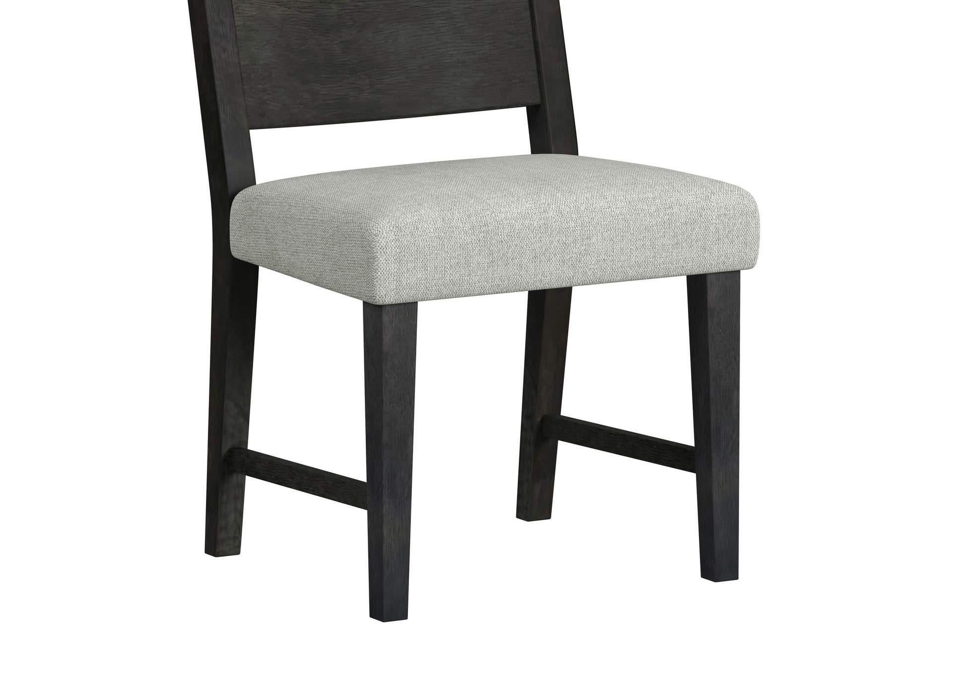 Jemma Wood Back Dining Side Chair With Beige Linen In Dark Espresso 2 Per Carton image 5