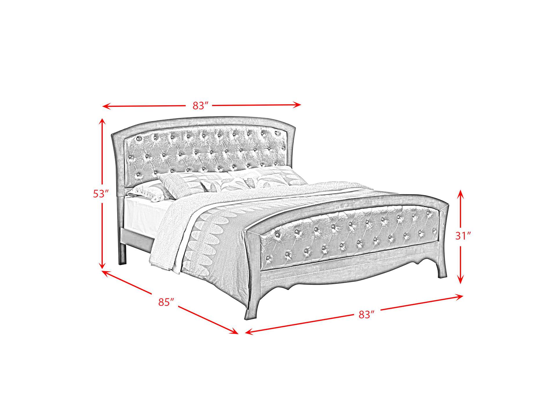 Jenny King Panel Bed image 5