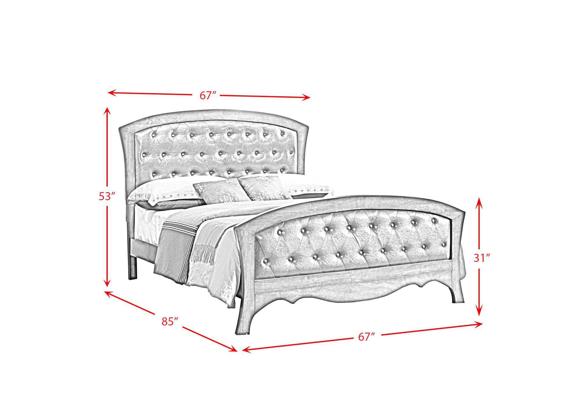 Jenny Queen Panel Bed image 4