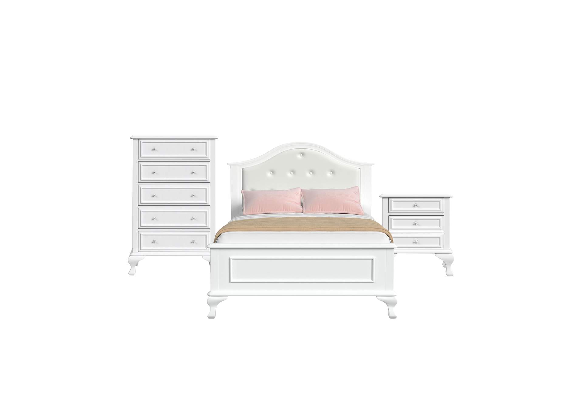 Jesse Full Panel 3 Piece Bedroom Set image 6