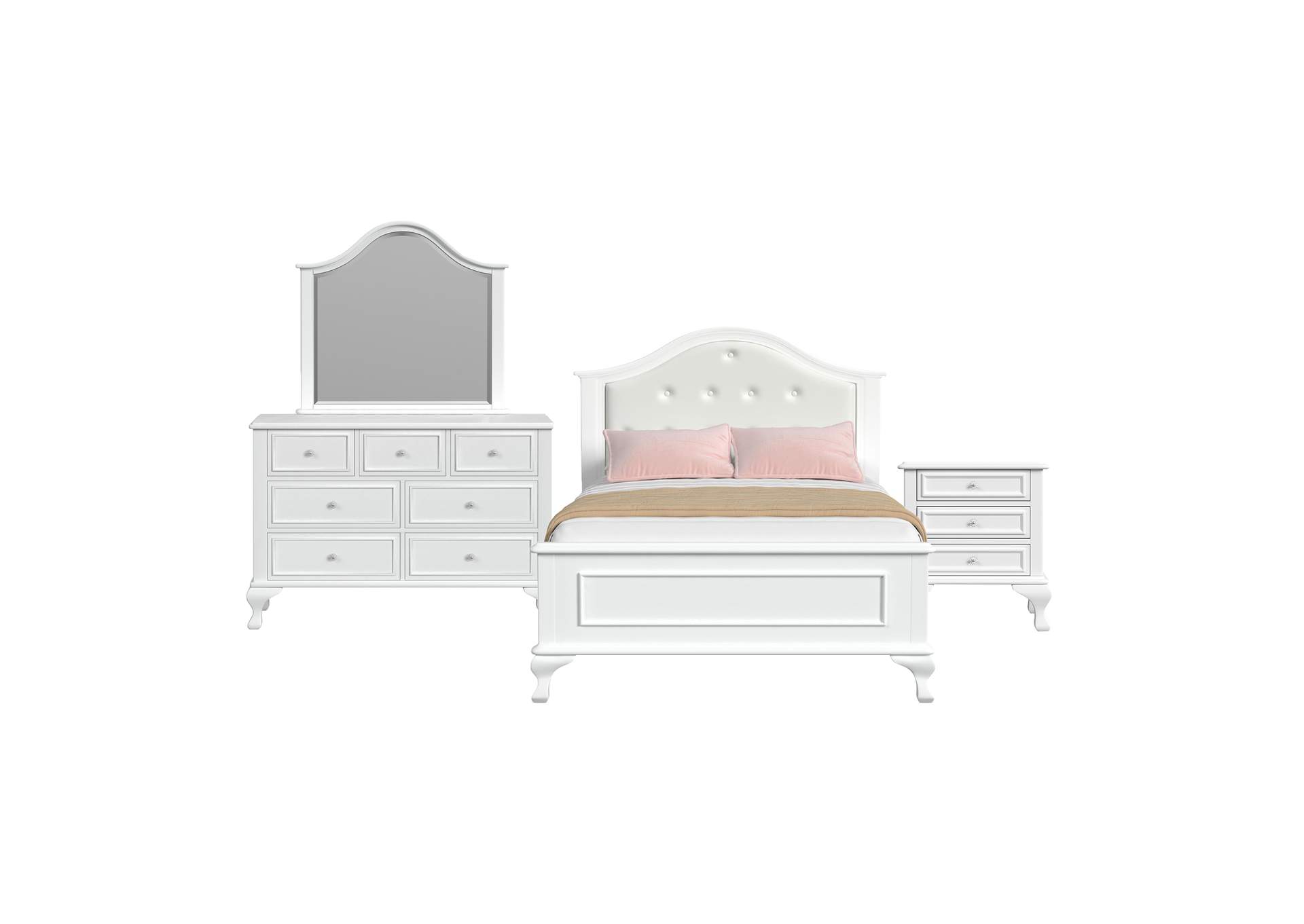 Jesse Full Panel 4 Piece Bedroom Set image 6