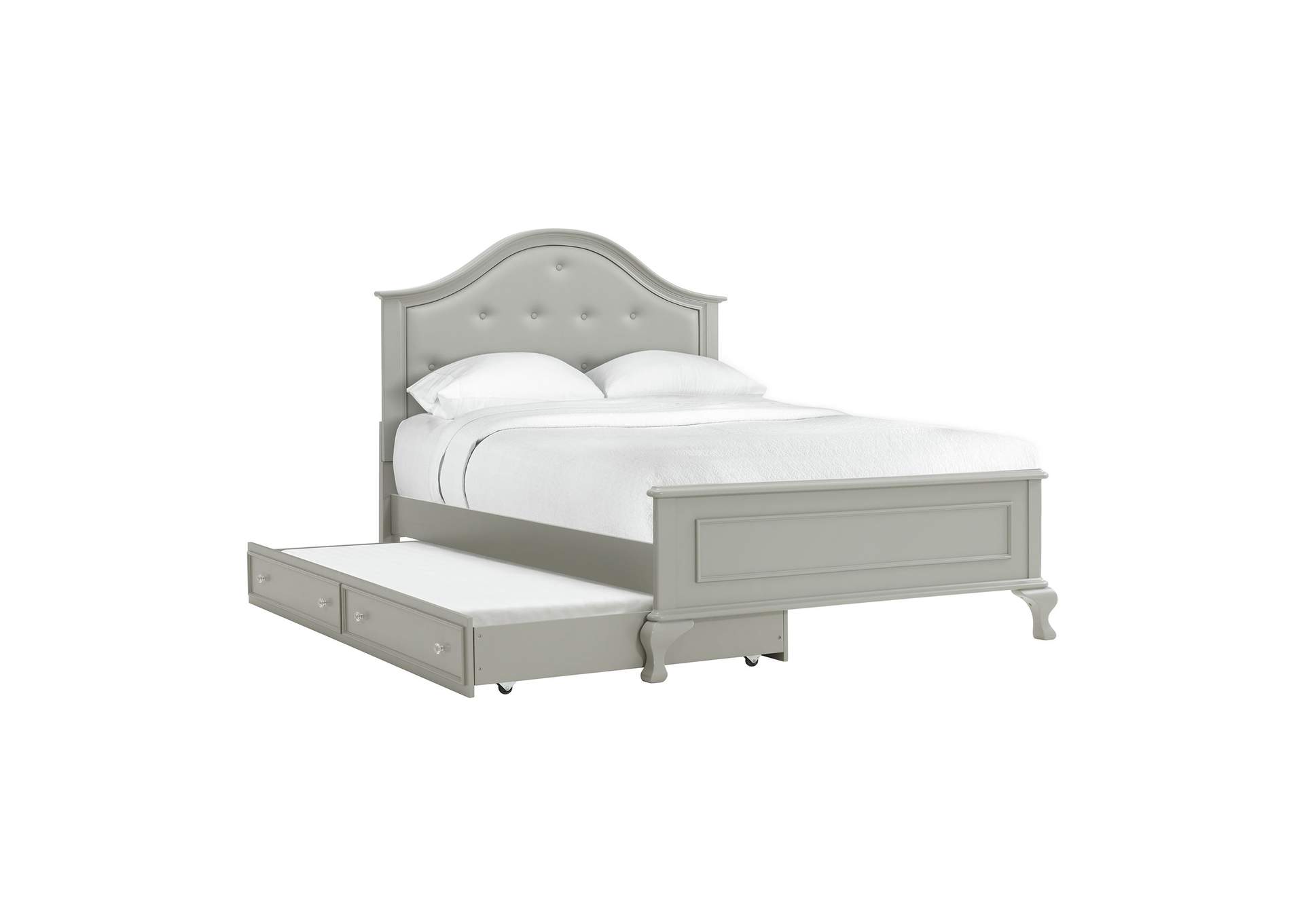 Jesse Full Panel With Trundle 3 Piece Bedroom Set In Grey image 18