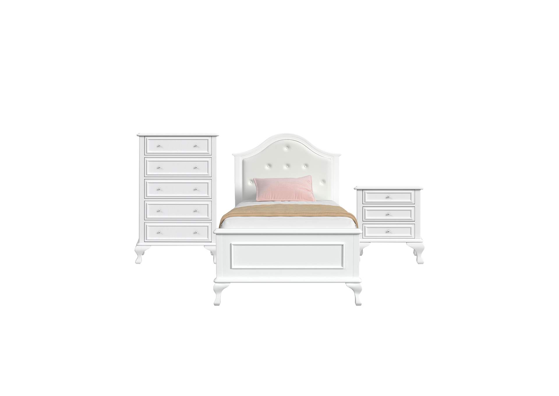 Jesse Twin Panel 3 Piece Bedroom Set image 6