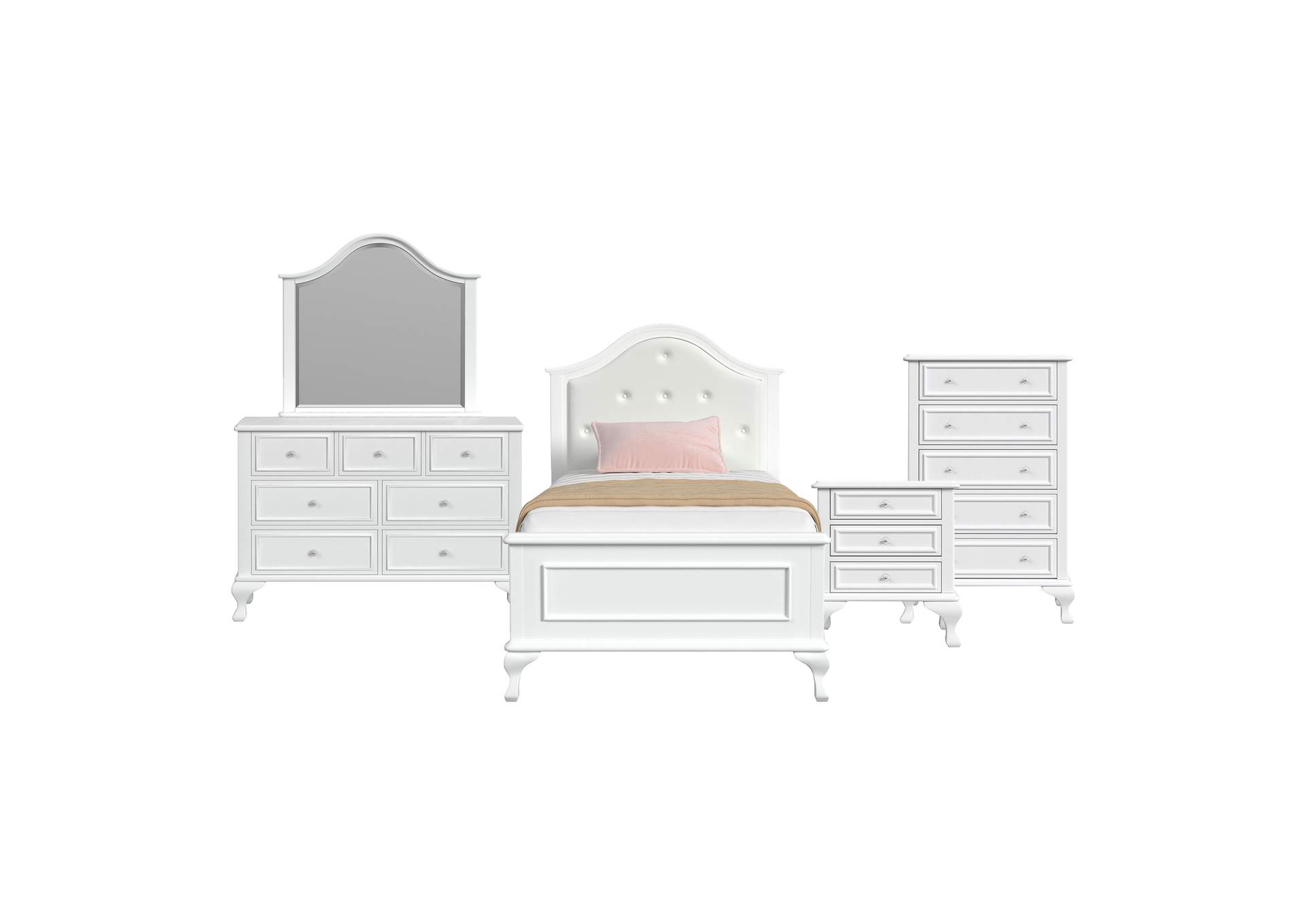 Jesse Twin Panel 5 Piece Bedroom Set image 15