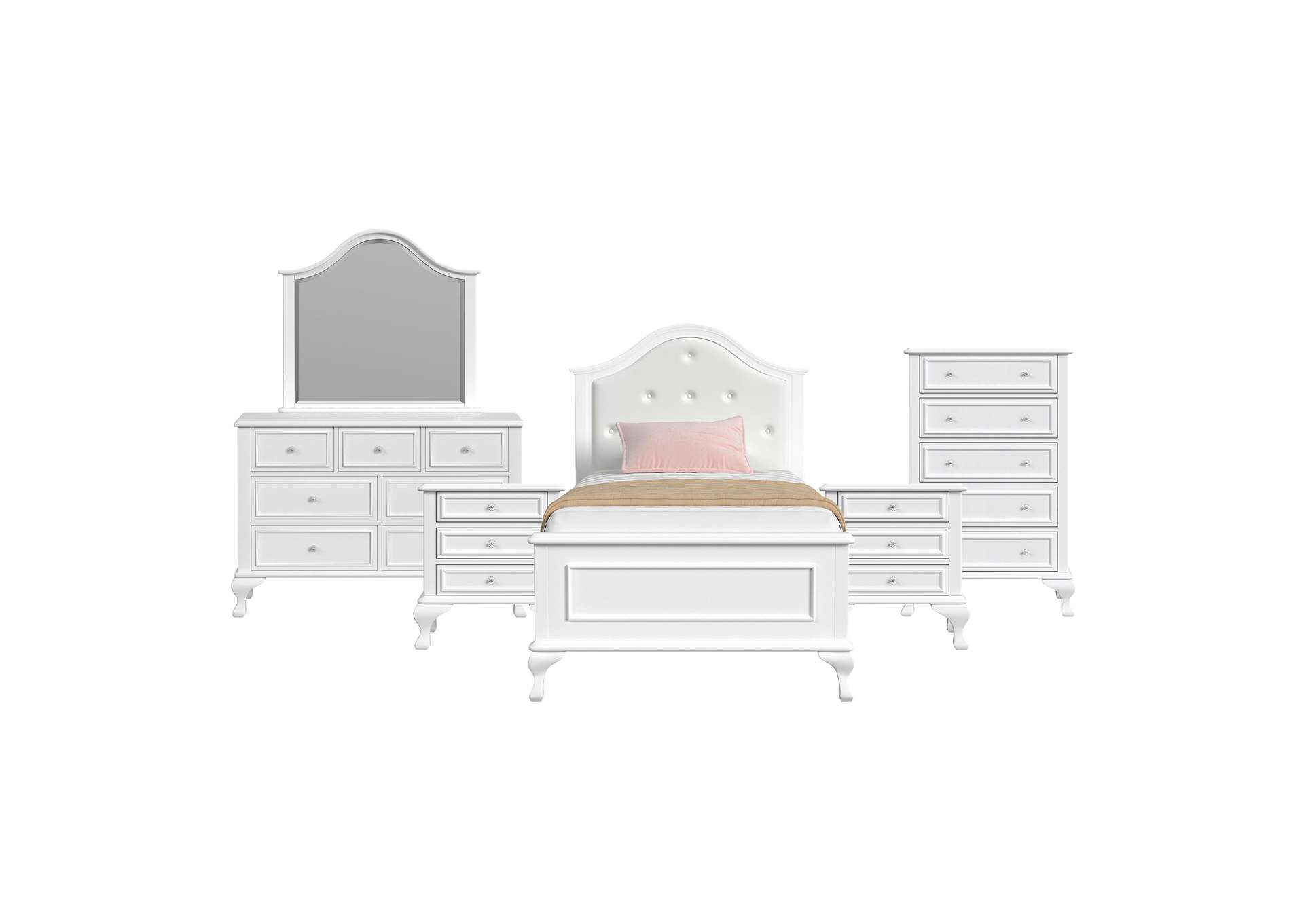 Jesse Twin Panel 6 Piece Bedroom Set image 15