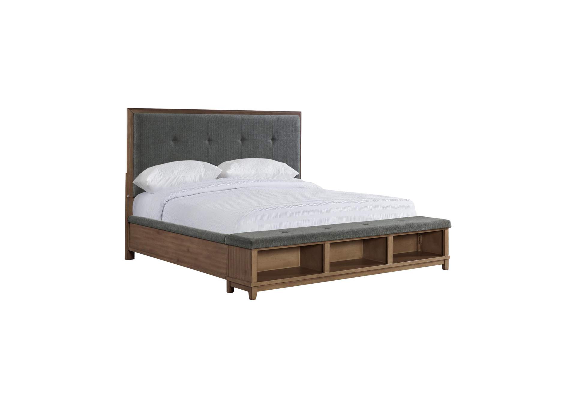 Jolene Upholstery King Bed Grey image 8