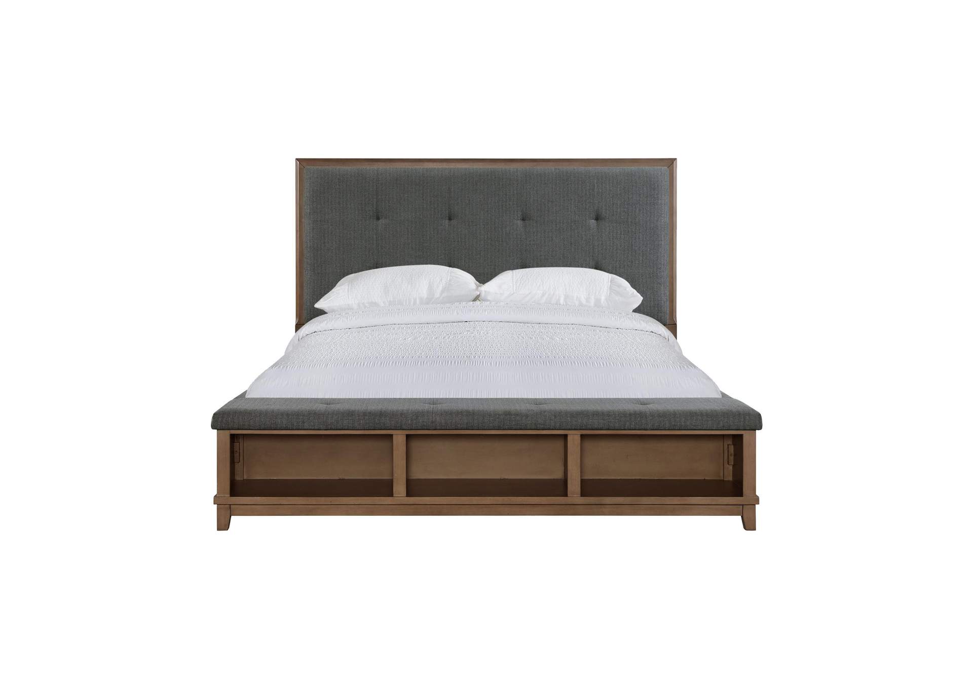 Jolene Upholstery Queen Bed Grey image 7