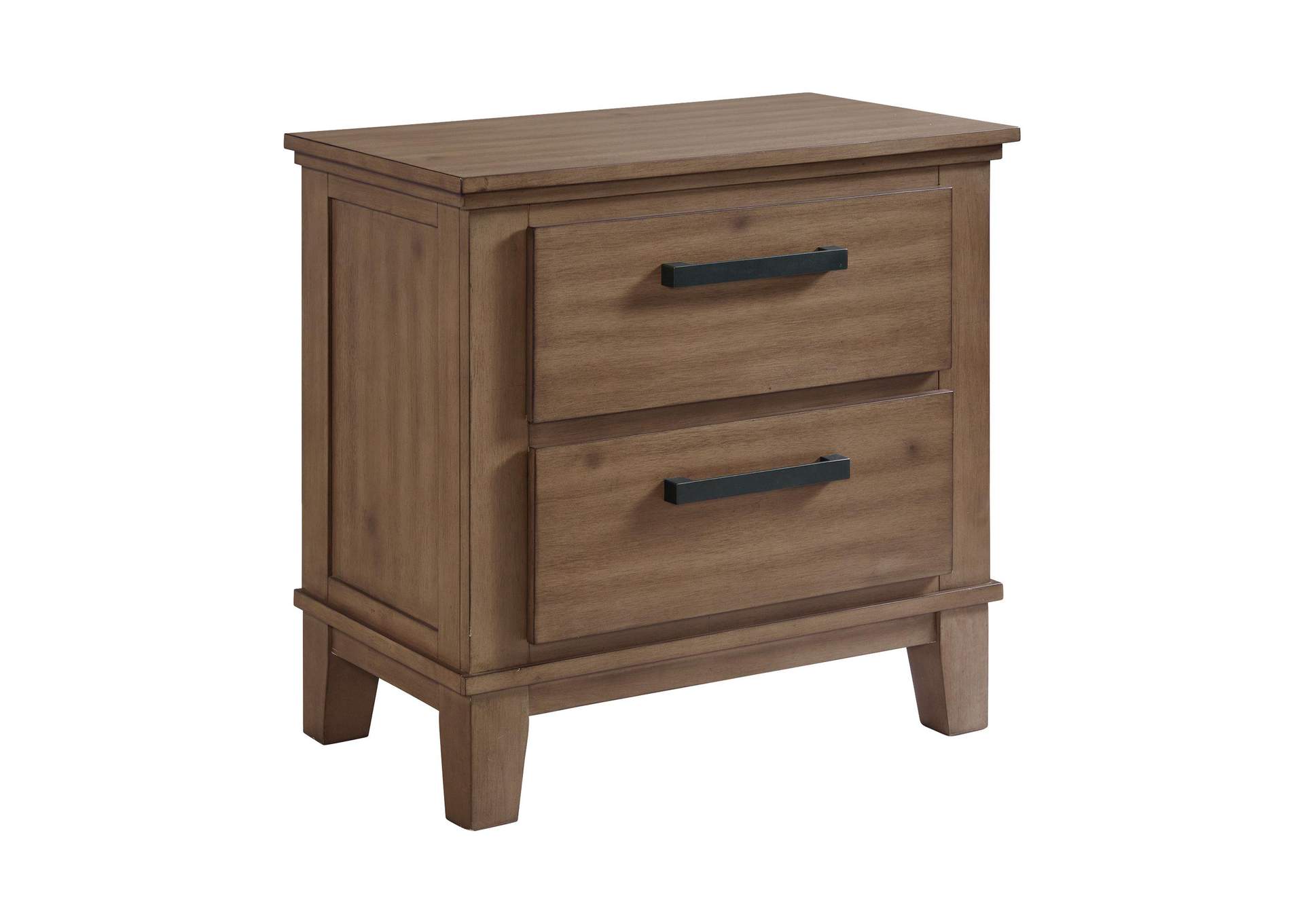 Jolene 2 - Drawer Nightstand With USB In Grey image 8