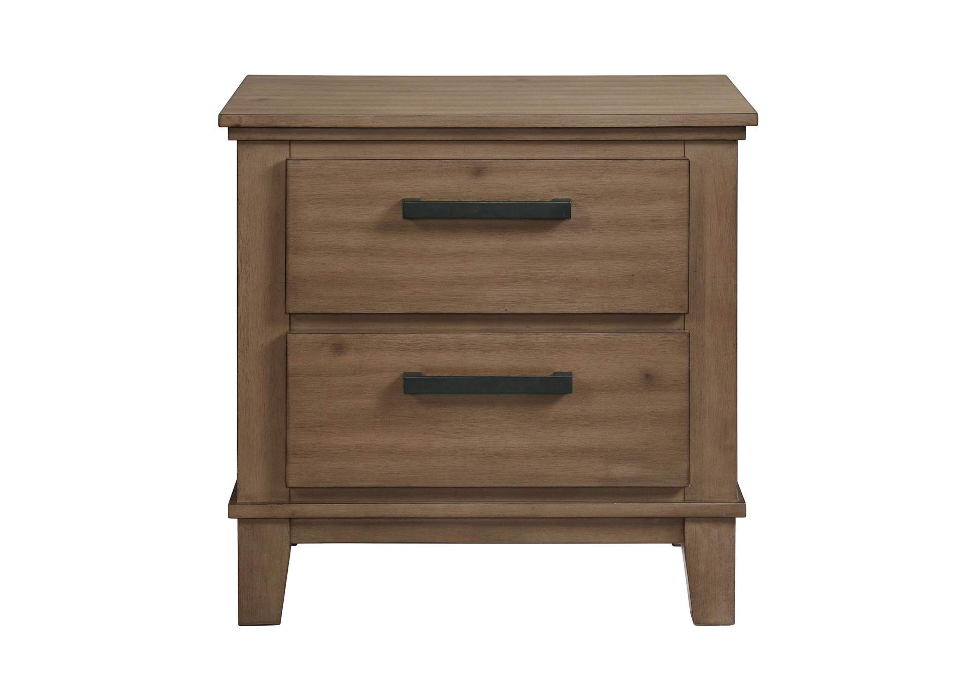 Jolene 2 - Drawer Nightstand With USB In Grey image 9