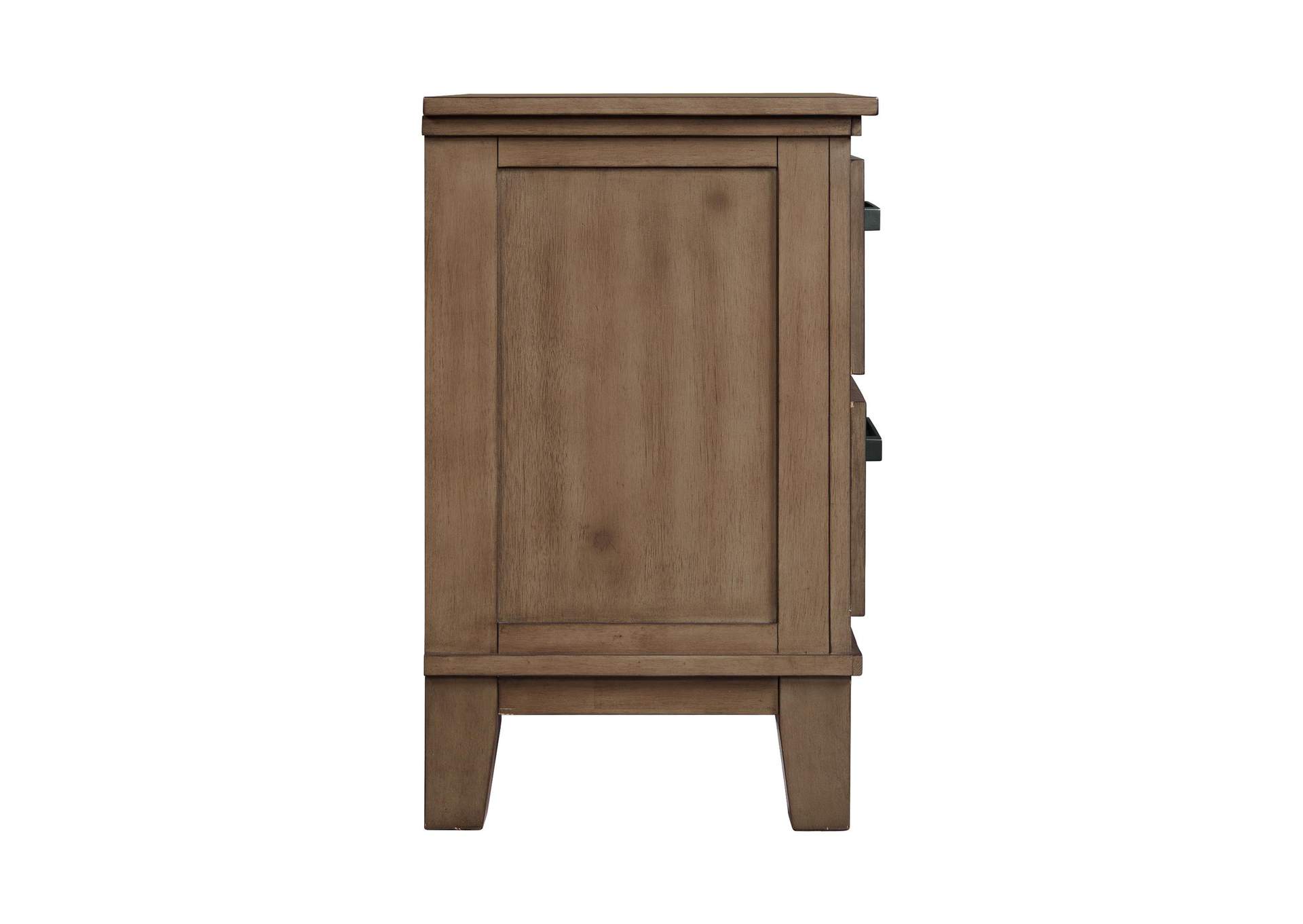 Jolene 2 - Drawer Nightstand With USB In Grey image 10