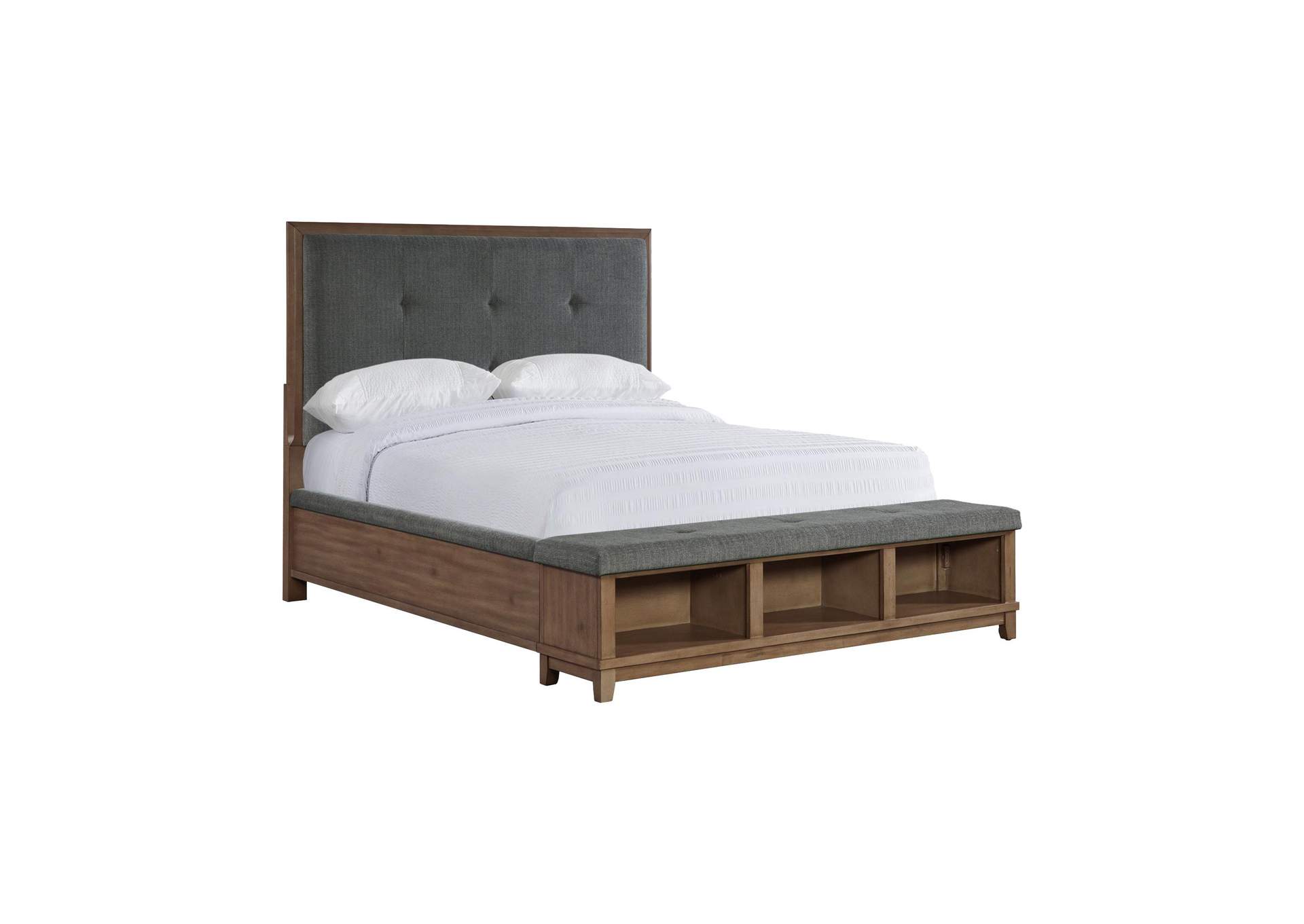 Jolene Upholstery Queen Bed Grey image 8