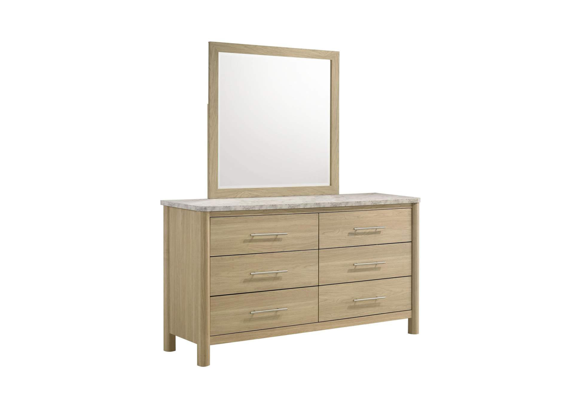 Jonas Dresser And Mirror Set In Natural image 7