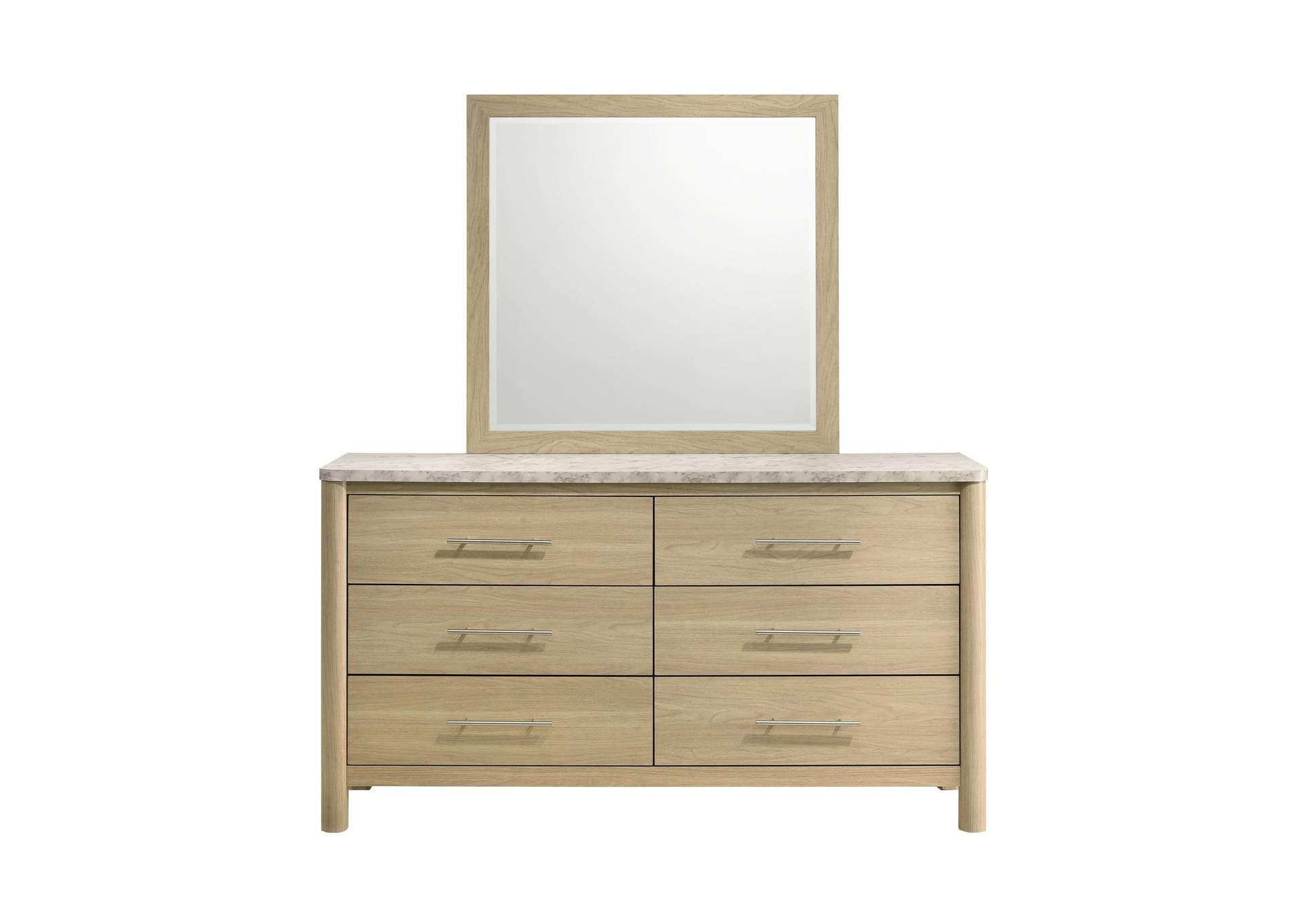 Jonas Dresser And Mirror Set In Natural image 8