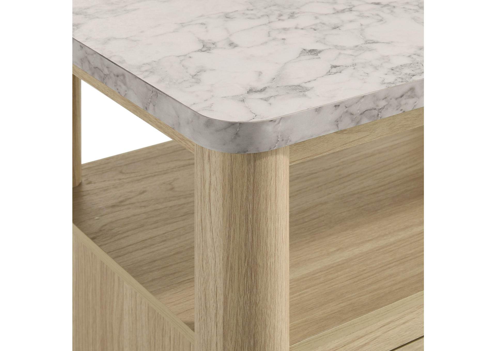 Jonas Nightstand With USB In Natural image 3