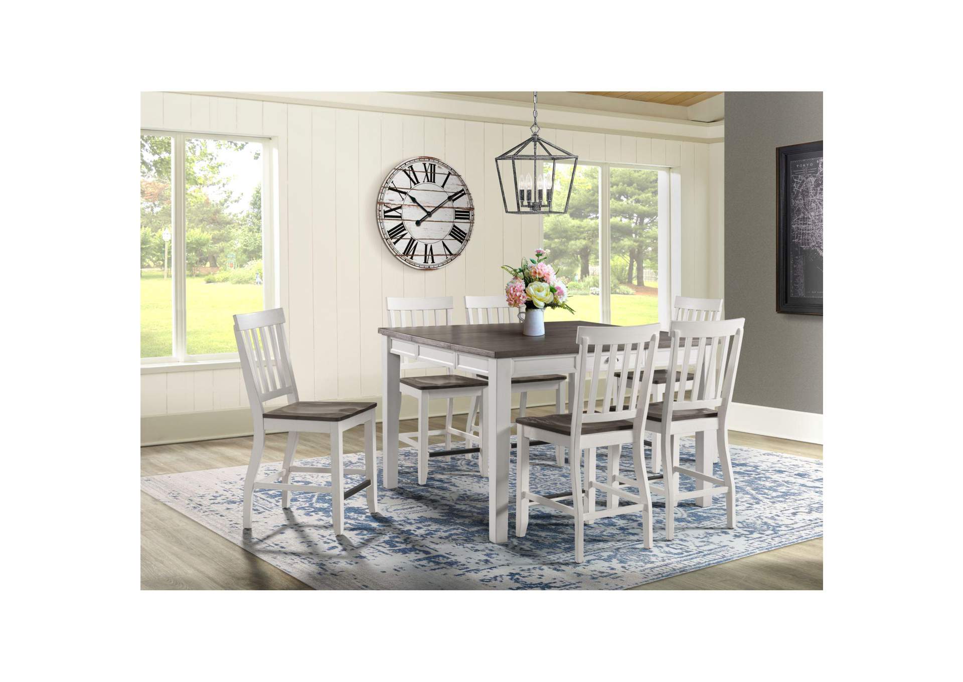 Kayla Two Tone Counter Side Chair 2 Per Pack image 1