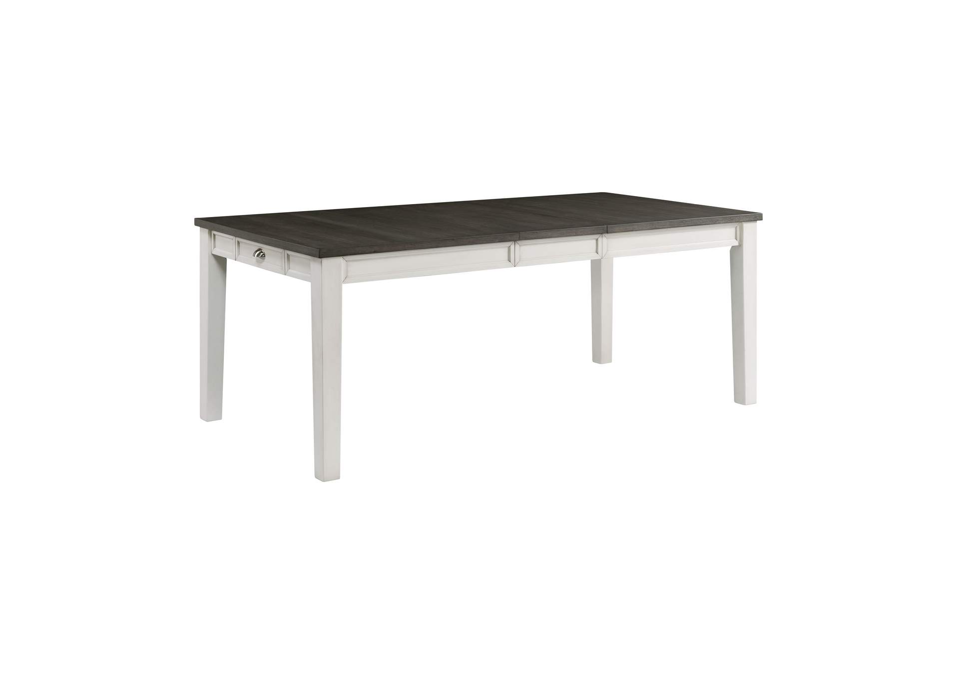 Kayla Two Tone 7 Piece Dining Set - Table Six Chairs