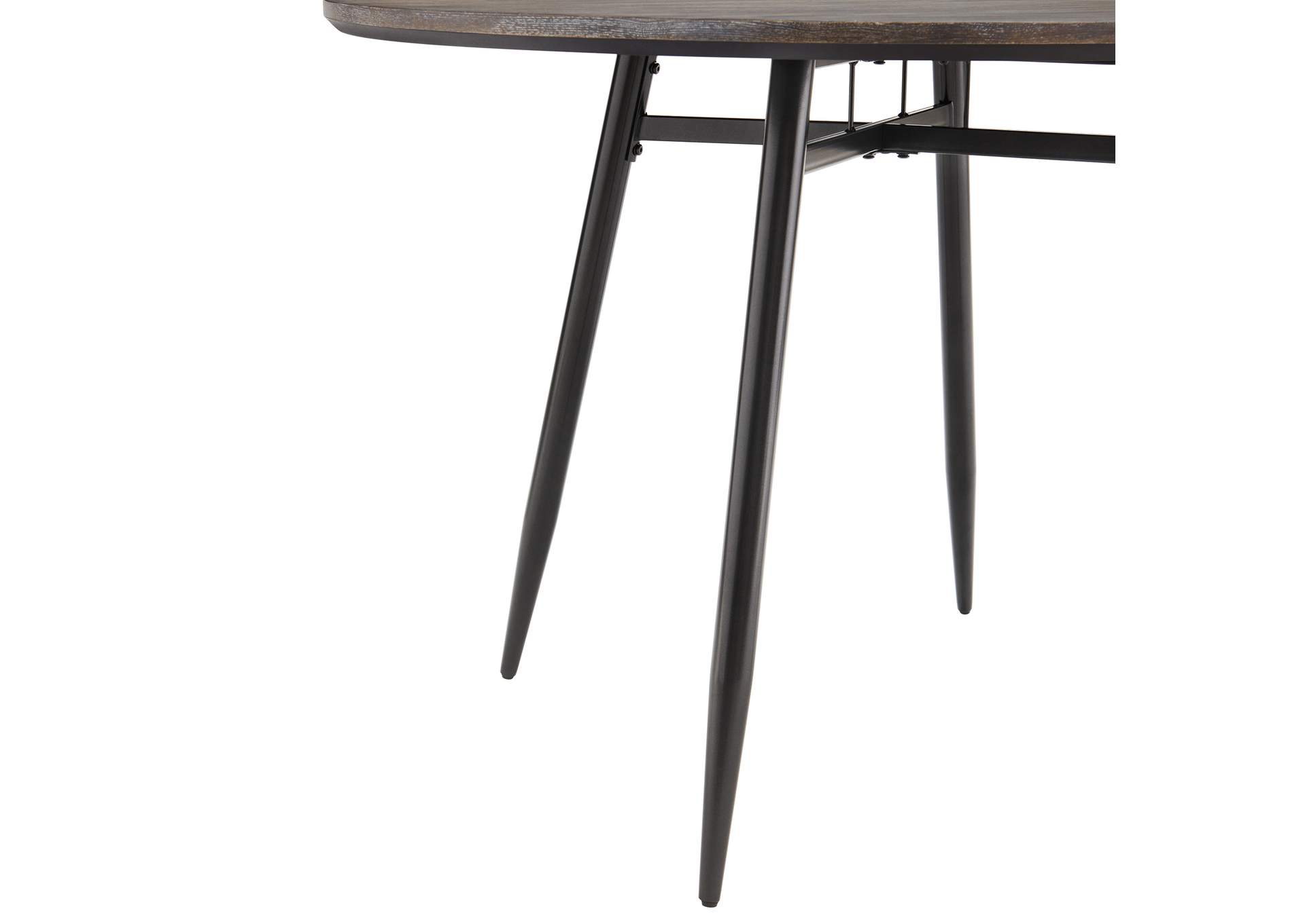 Keenan 5 Piece Standard Height Dining Set In Black - Table And Four Chairs