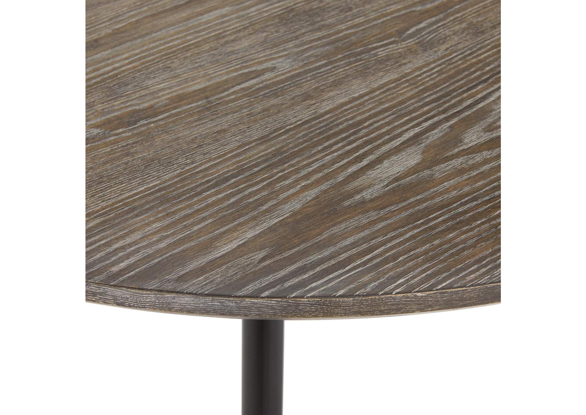 Keenan Round Dining Table In Black image 3
