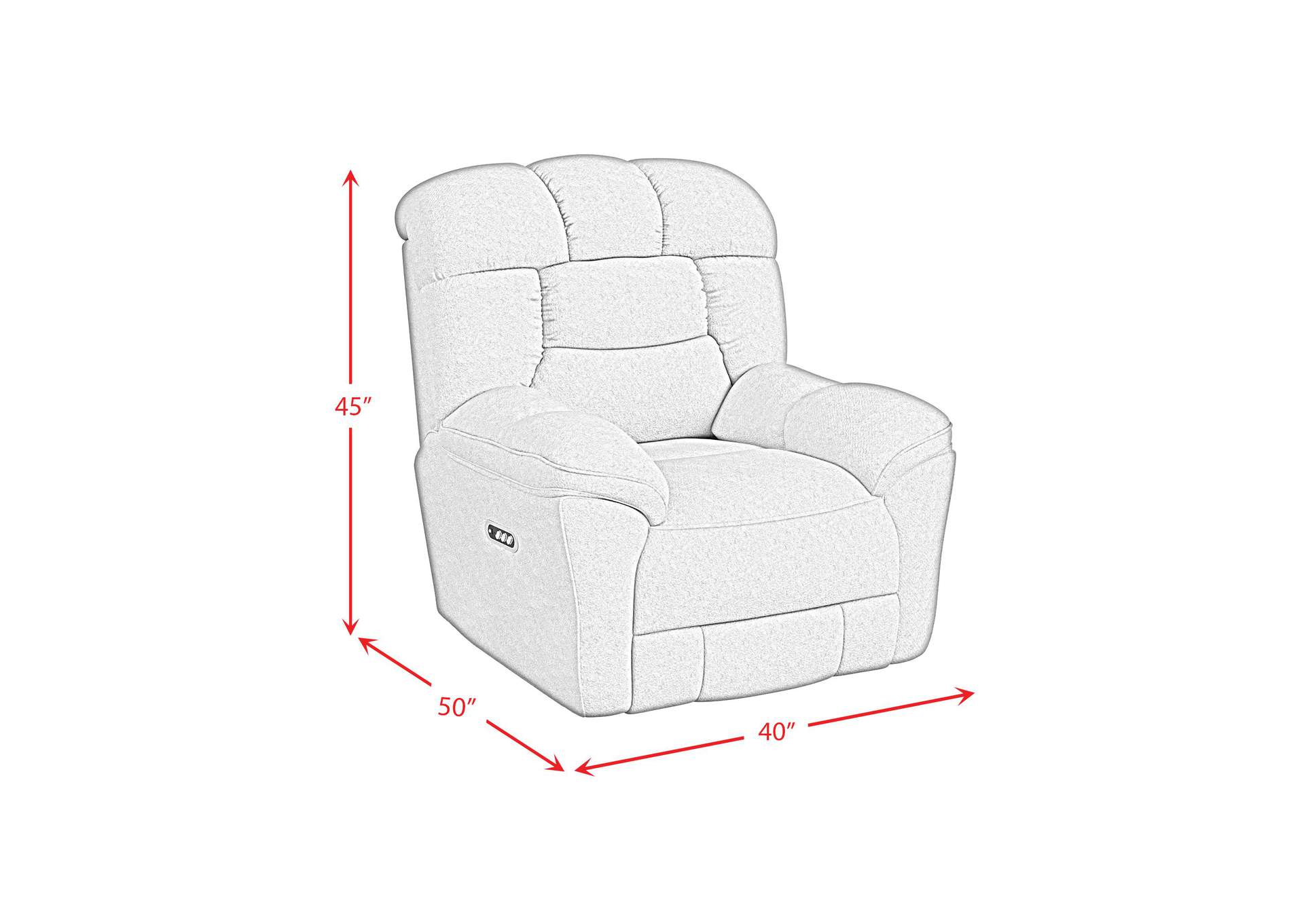 Kelsey P3 Recliner Zero Gravity Memory Foam In Bama Toast image 9