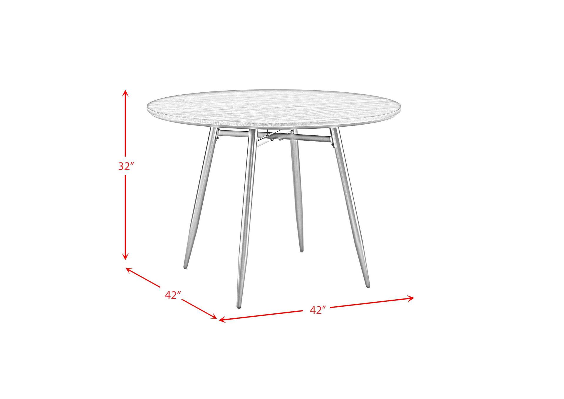 Keenan Round Dining Table In Black image 6
