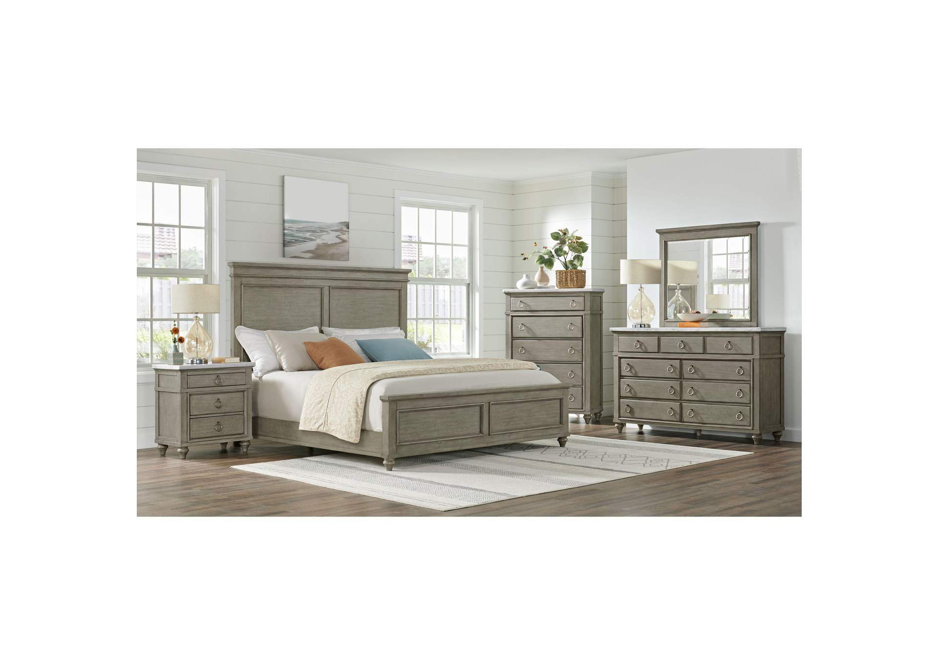 Kendari King Bed In Grey image 1