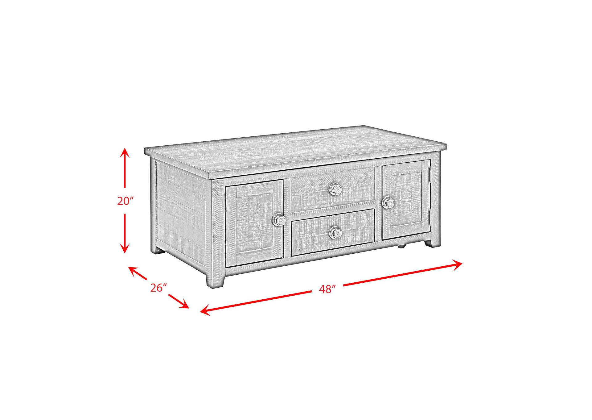 Kendyl Occasional Coffee Table With Lift Top - Casters image 7