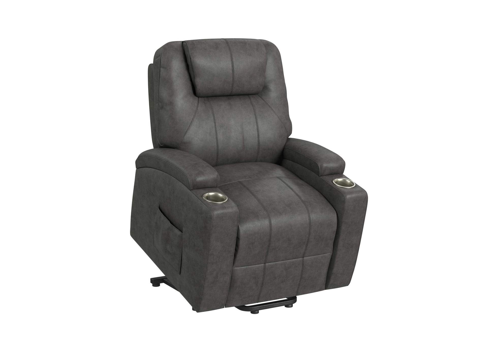 Kenmore P1 Lift Chair With Heat Massage In Simba Dk Grey image 8