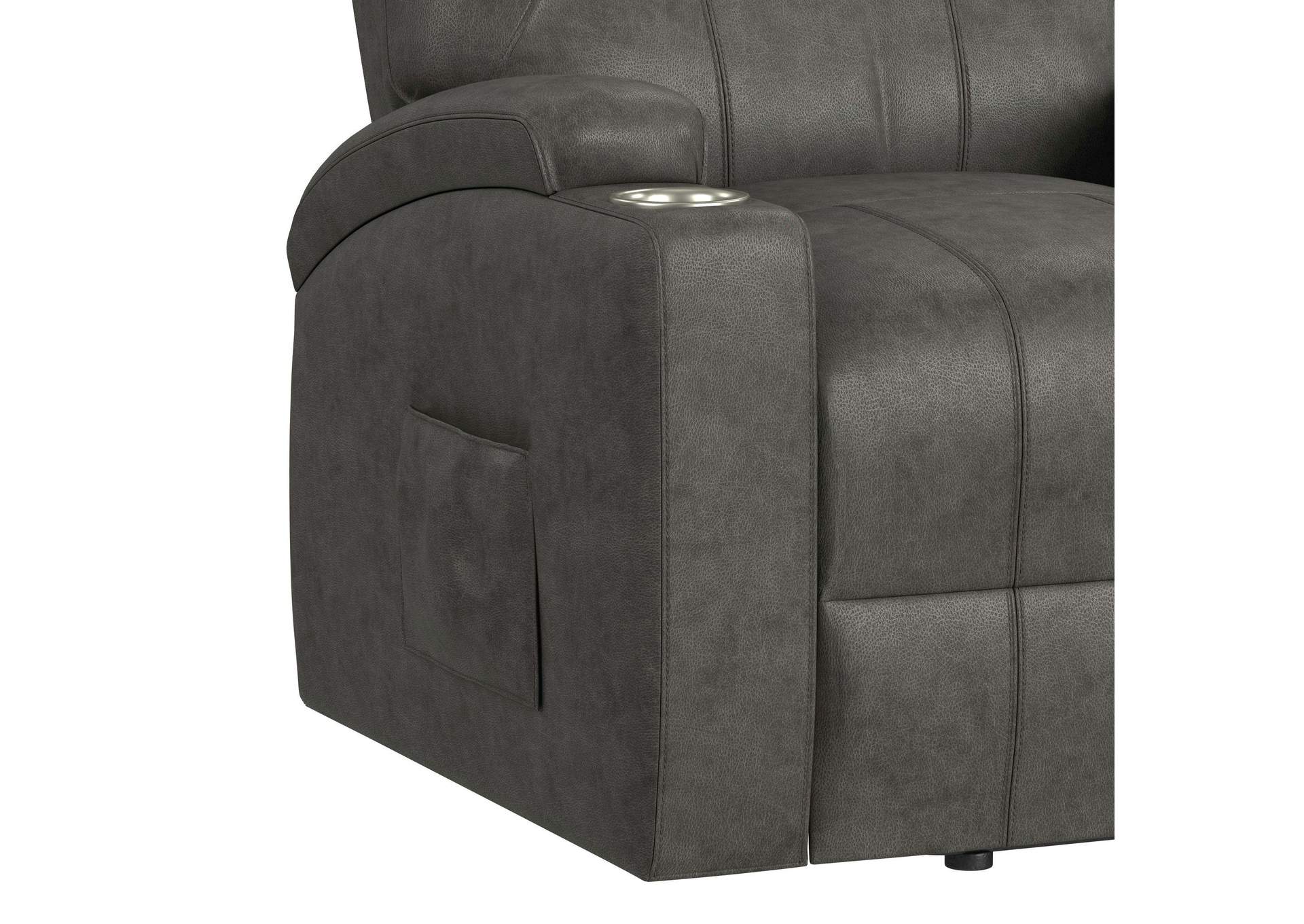 Kenmore P1 Lift Chair With Heat Massage In Simba Dk Grey image 5