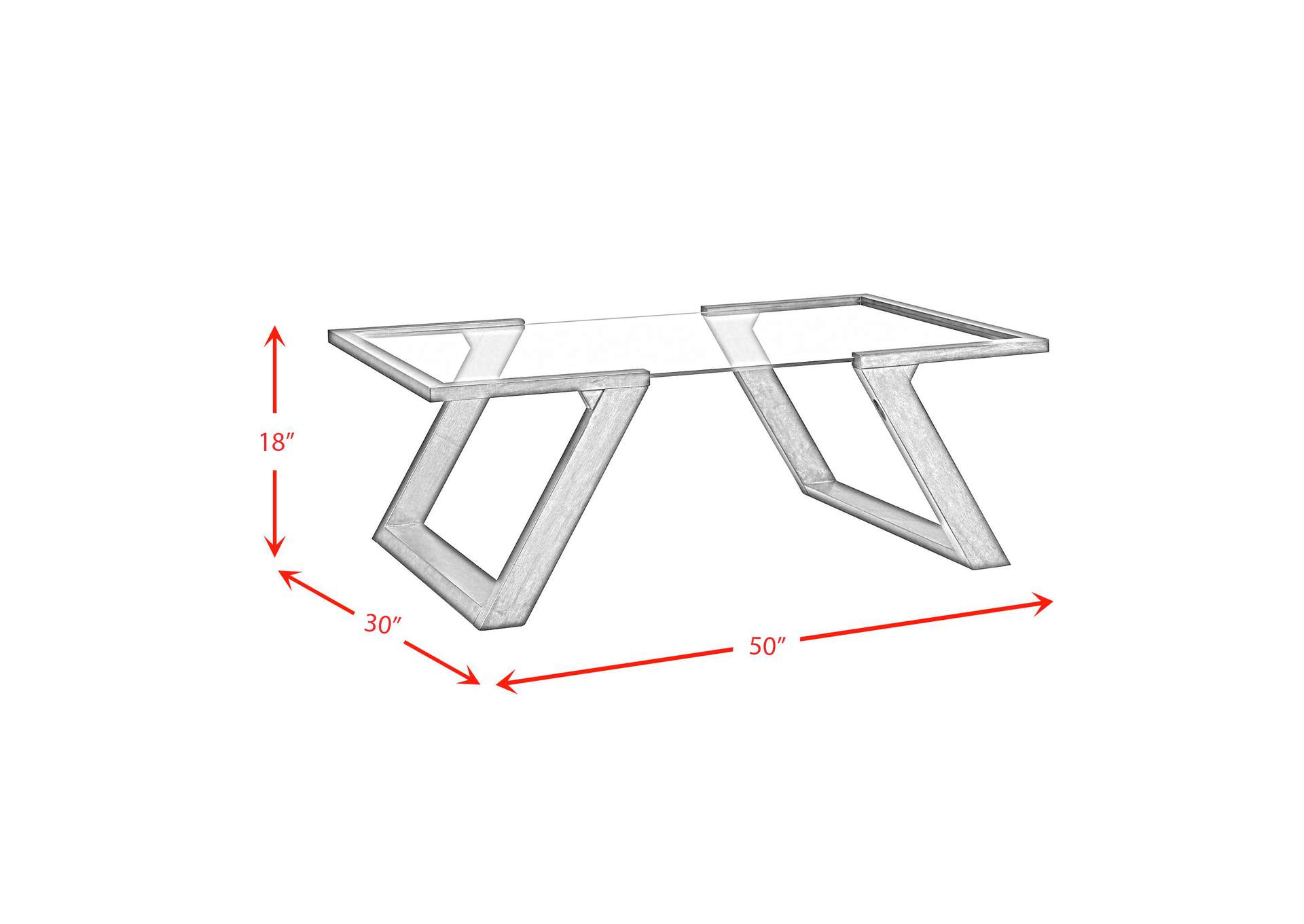 Kieran Rectangular Coffee Table In Dark Espresso image 3