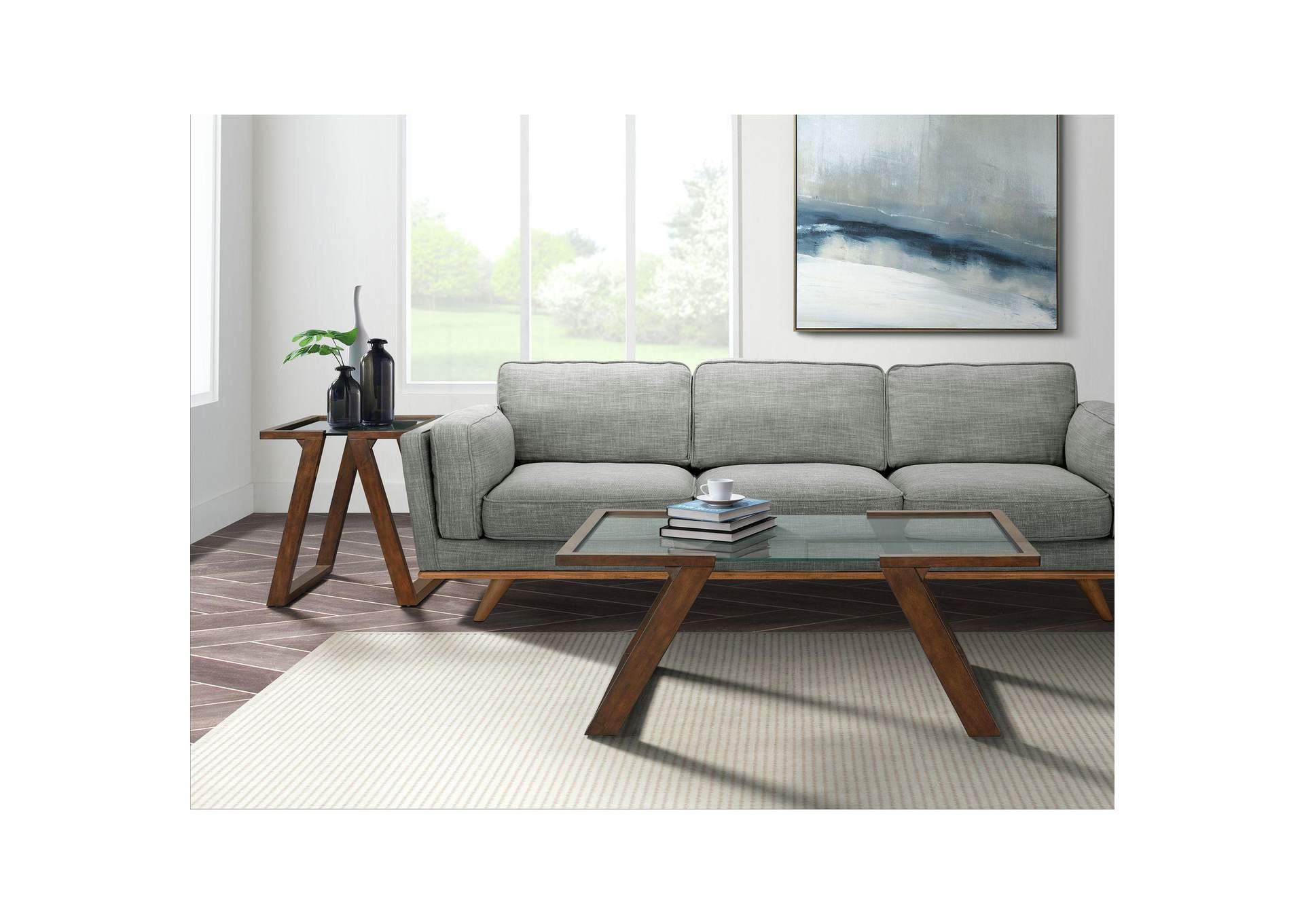 Kieran Rectangular End Table In Dark Espresso image 1