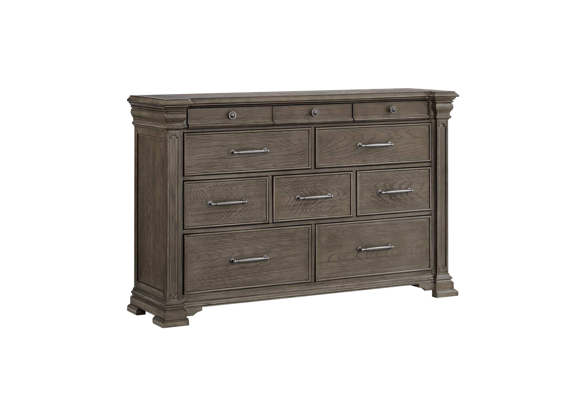 Kings Court 10 - Drawer Dresser In Grey image 7