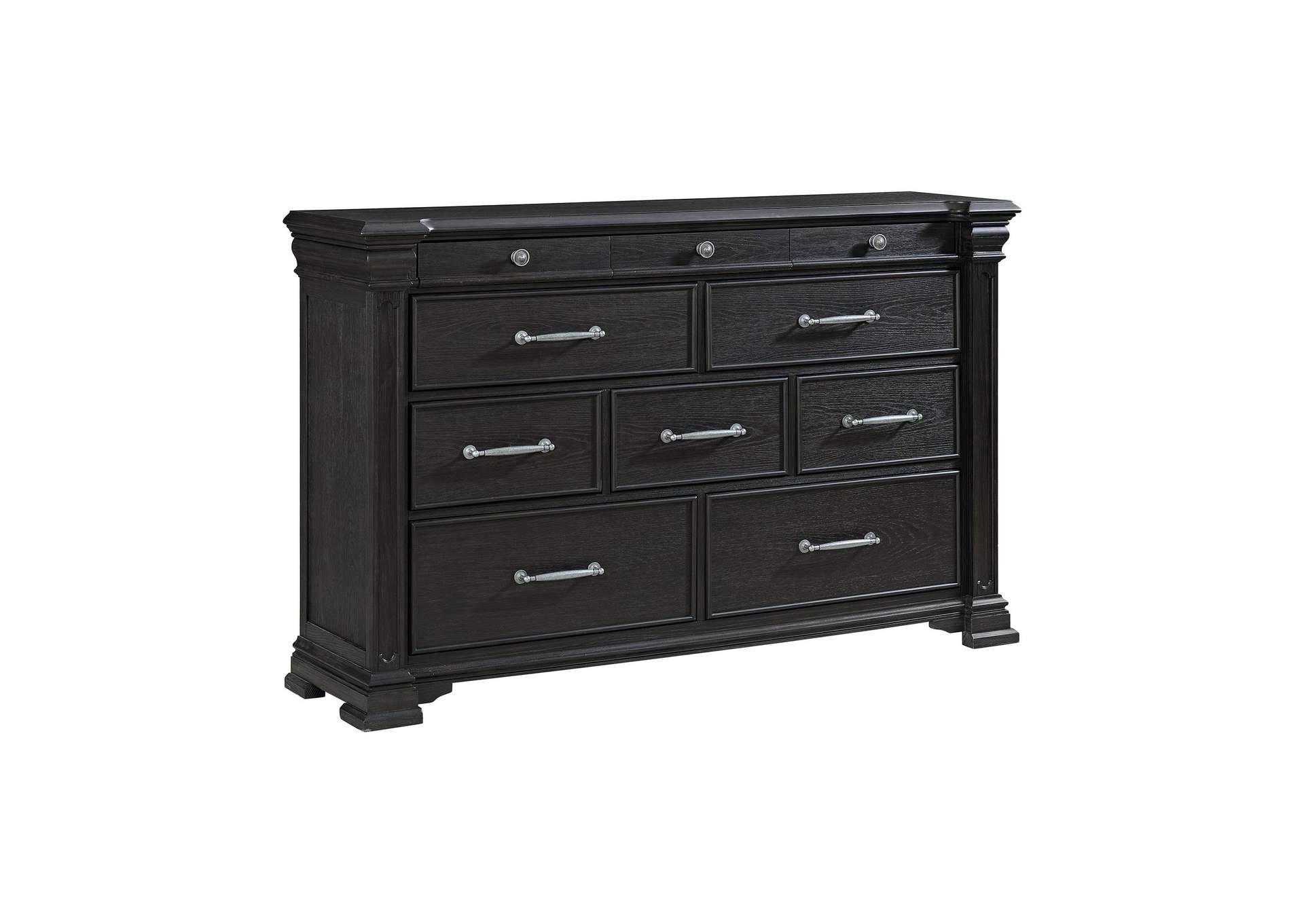 Kings Court 10 - Drawer Dresser In Black image 8