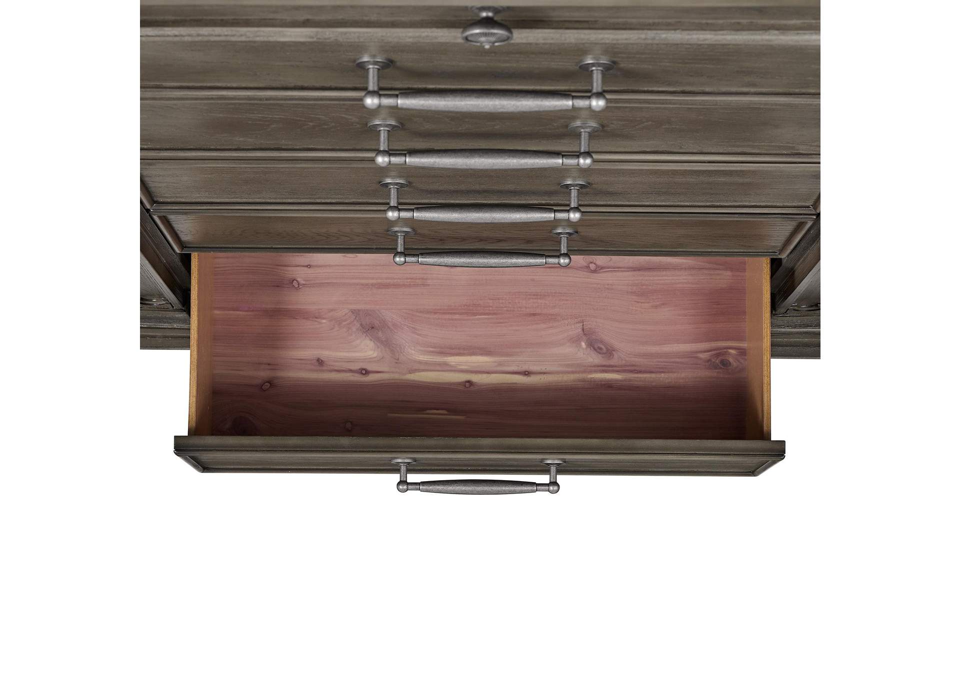 Kings Court 1 Door And 7 - Drawer Chest In Grey image 11