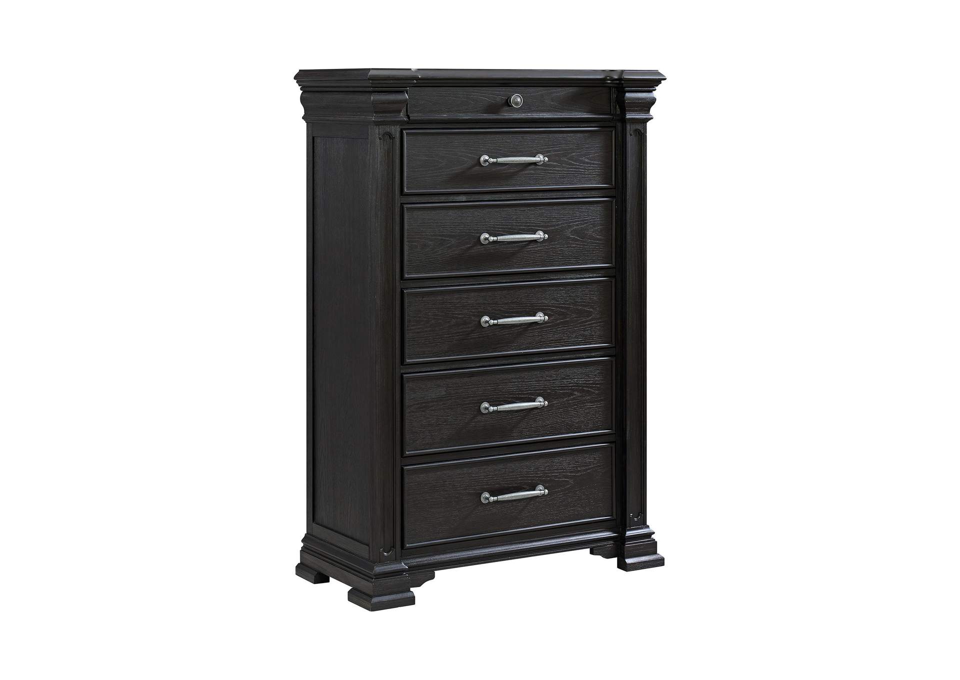 Kings Court 6 - Drawer Chest In Black image 10
