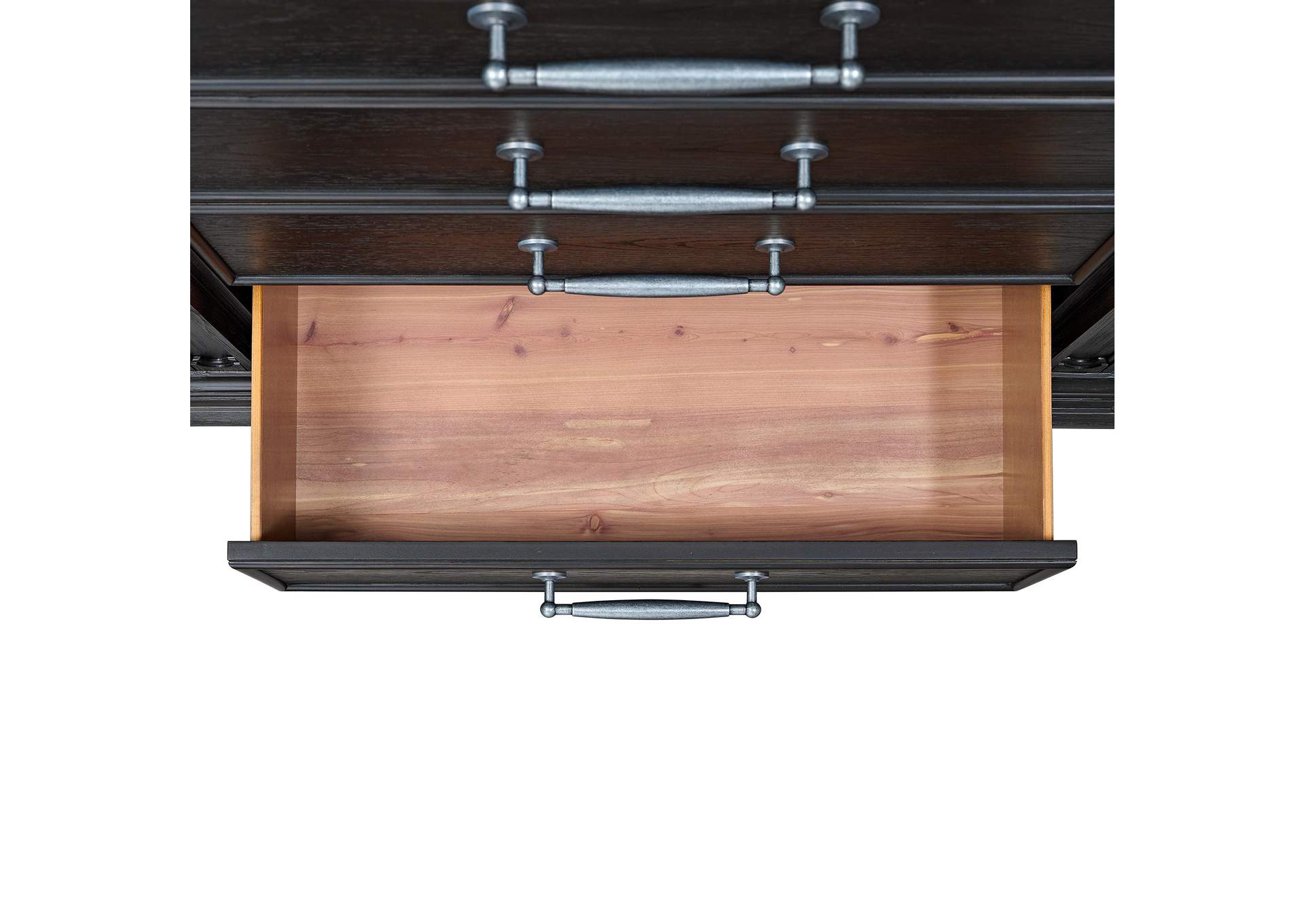 Kings Court 6 - Drawer Chest In Black image 5