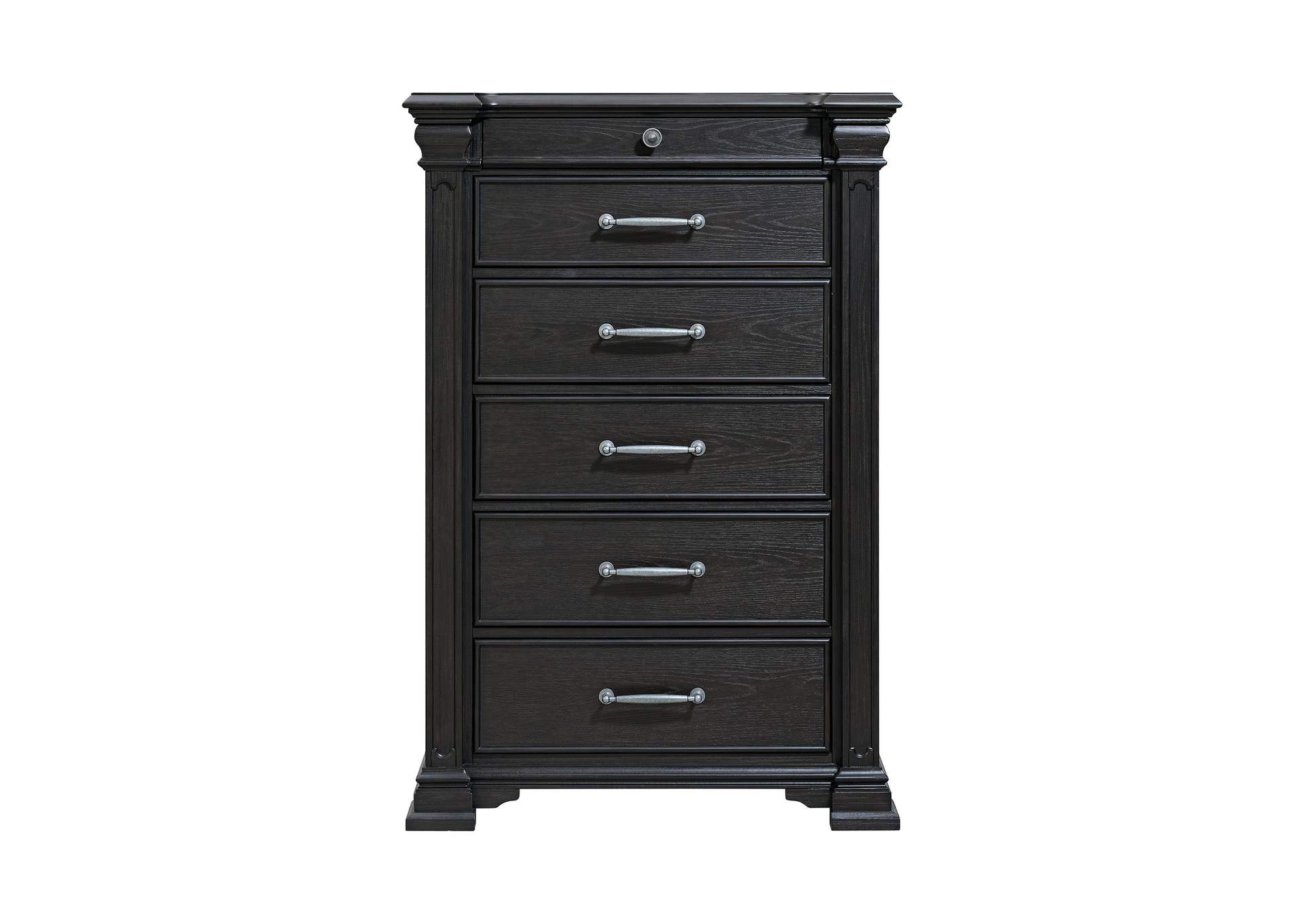 Kings Court 6 - Drawer Chest In Black image 11