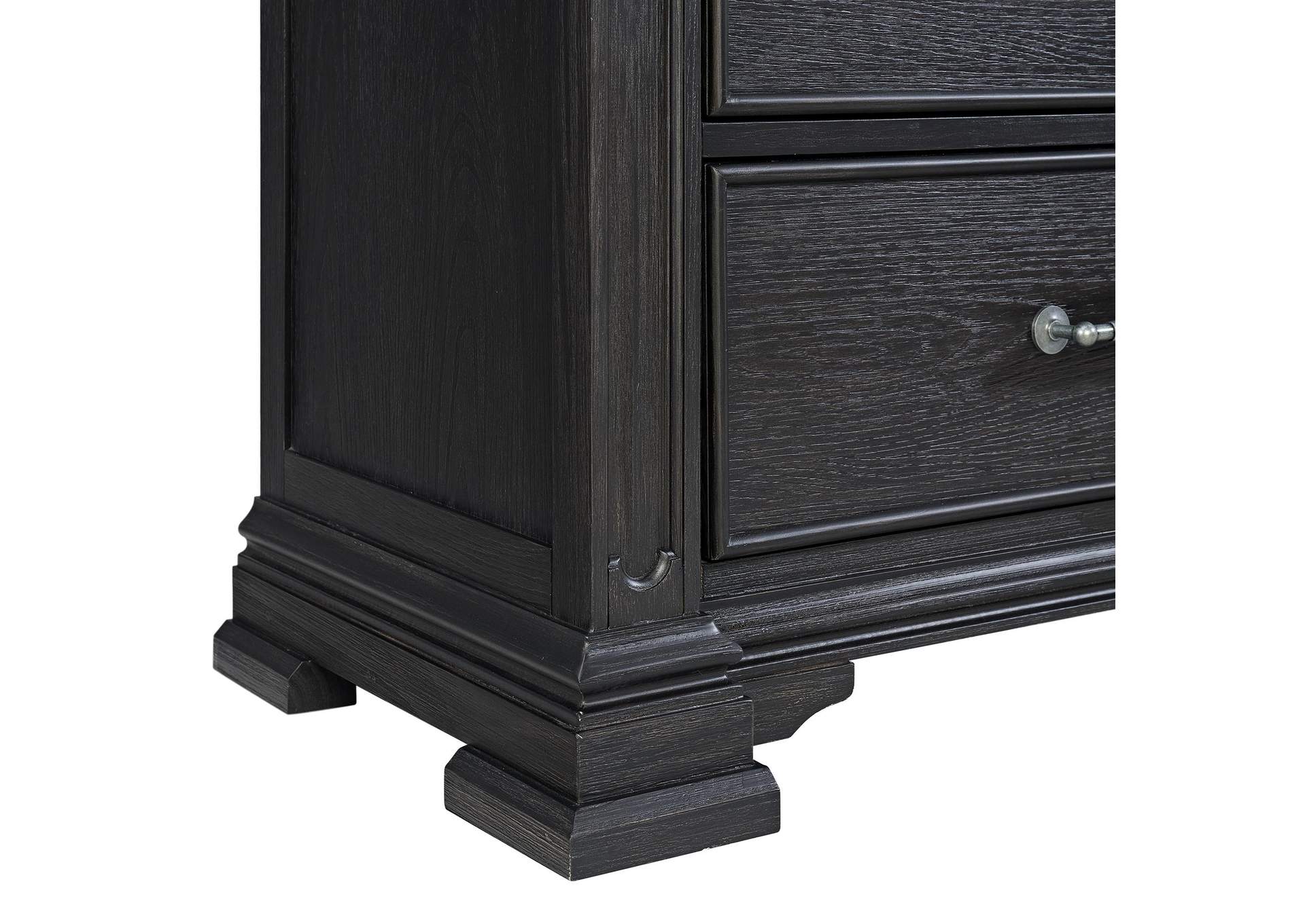 Kings Court 6 - Drawer Chest In Black image 6