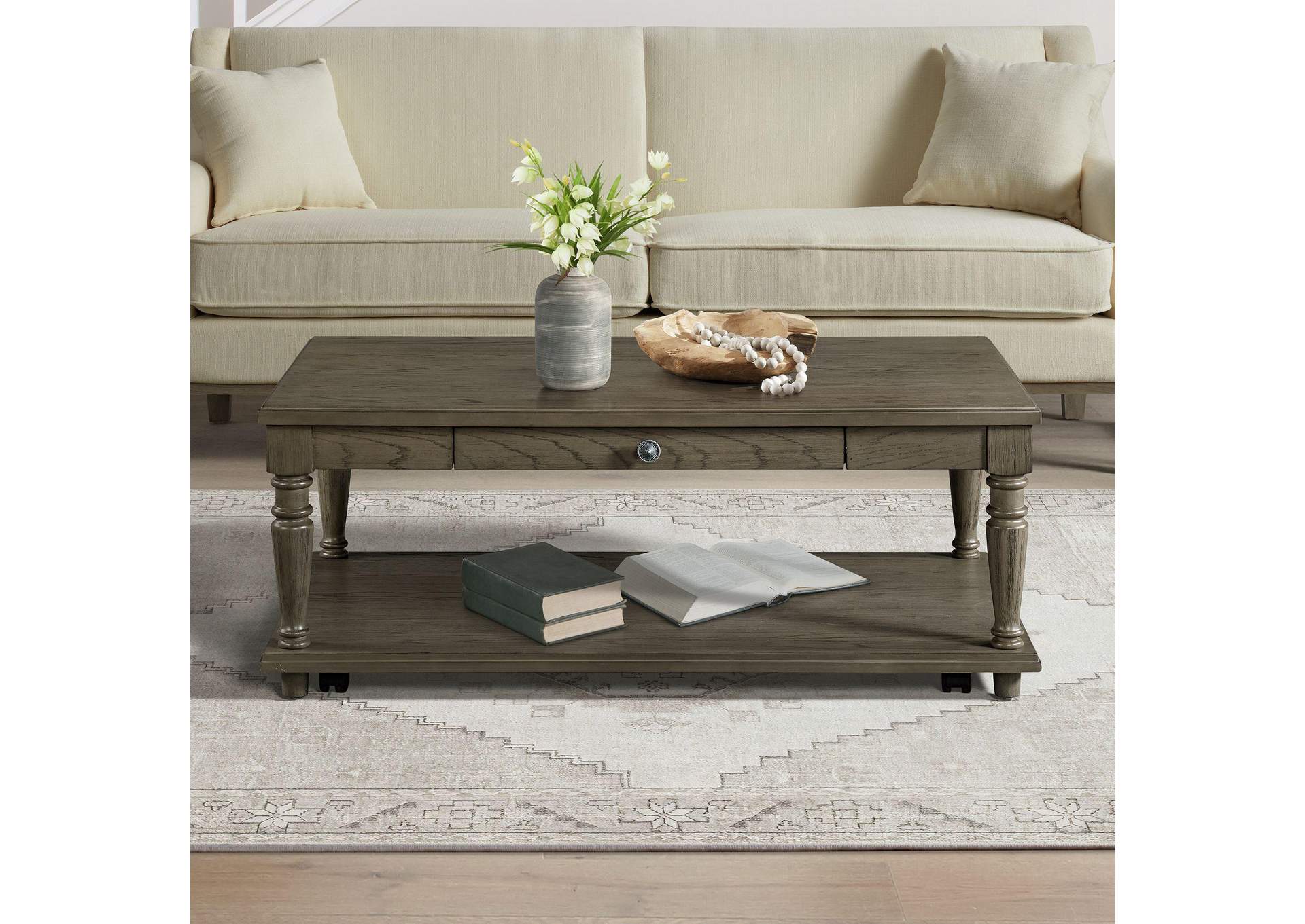 Kings Court Coffee Table In Grey image 1