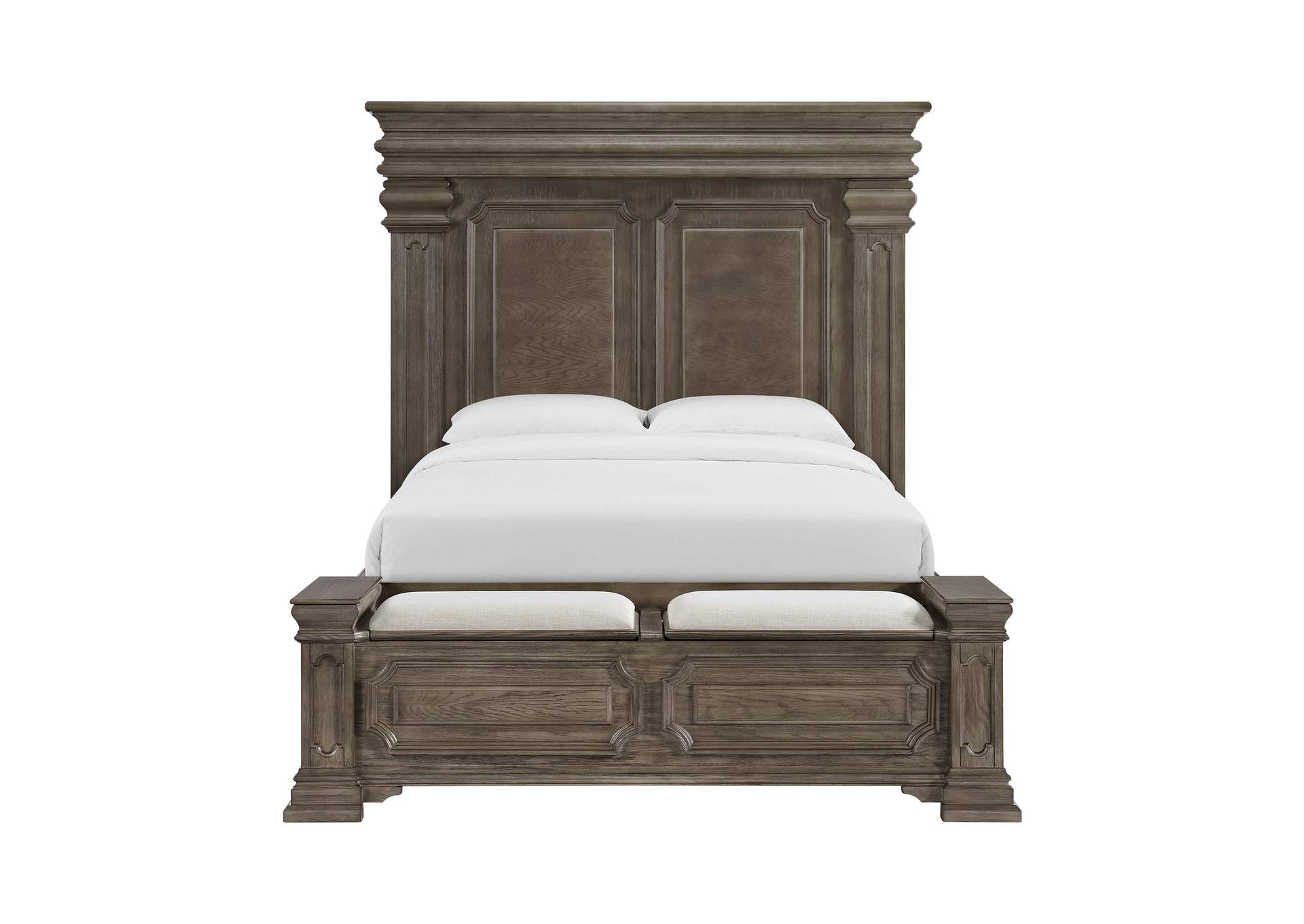 Kings Court Queen Storage Bed In Grey image 12