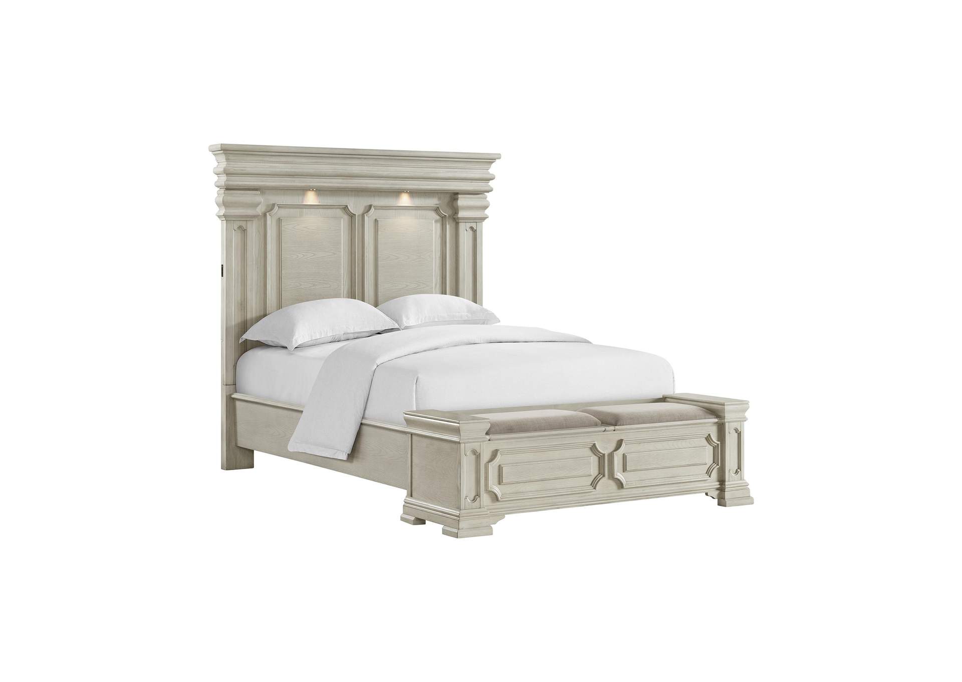 Kings Court Queen Storage Bed In White image 3