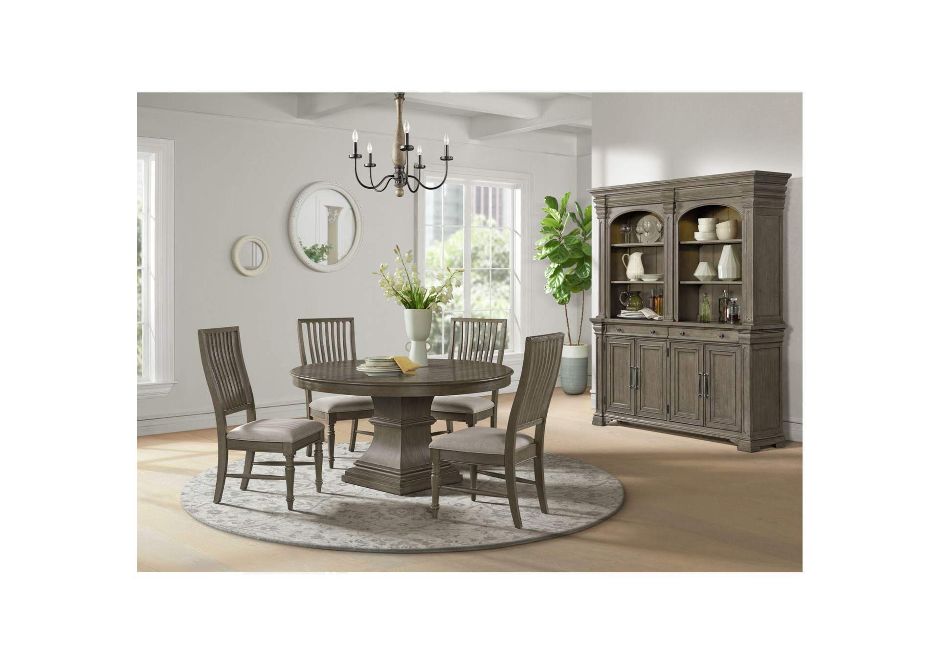 Kings Court China Cabinet In Grey image 1