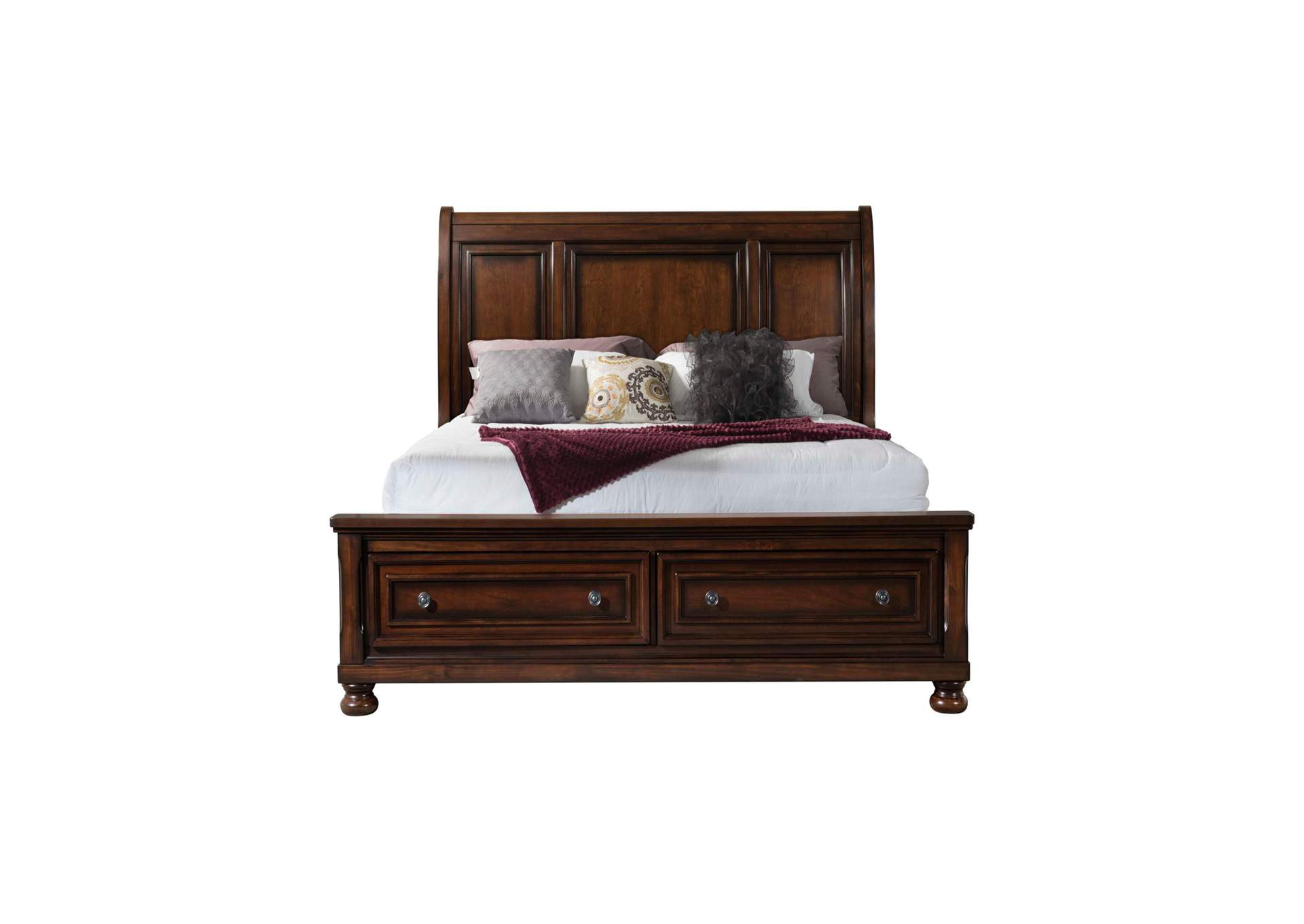 Kingston Queen Bed With Storage Footboard And Non - Storage Rails image 8