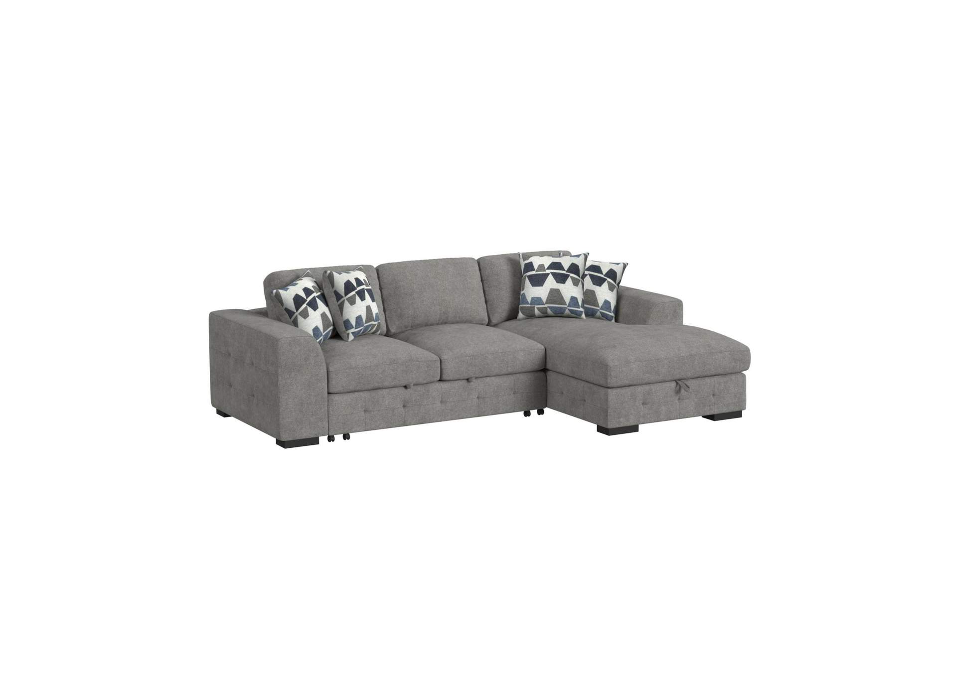 Kirkland Left Hand Facing Loveseat With Pop Up Bed In Spark Grey With 2 Pillows 20 image 3