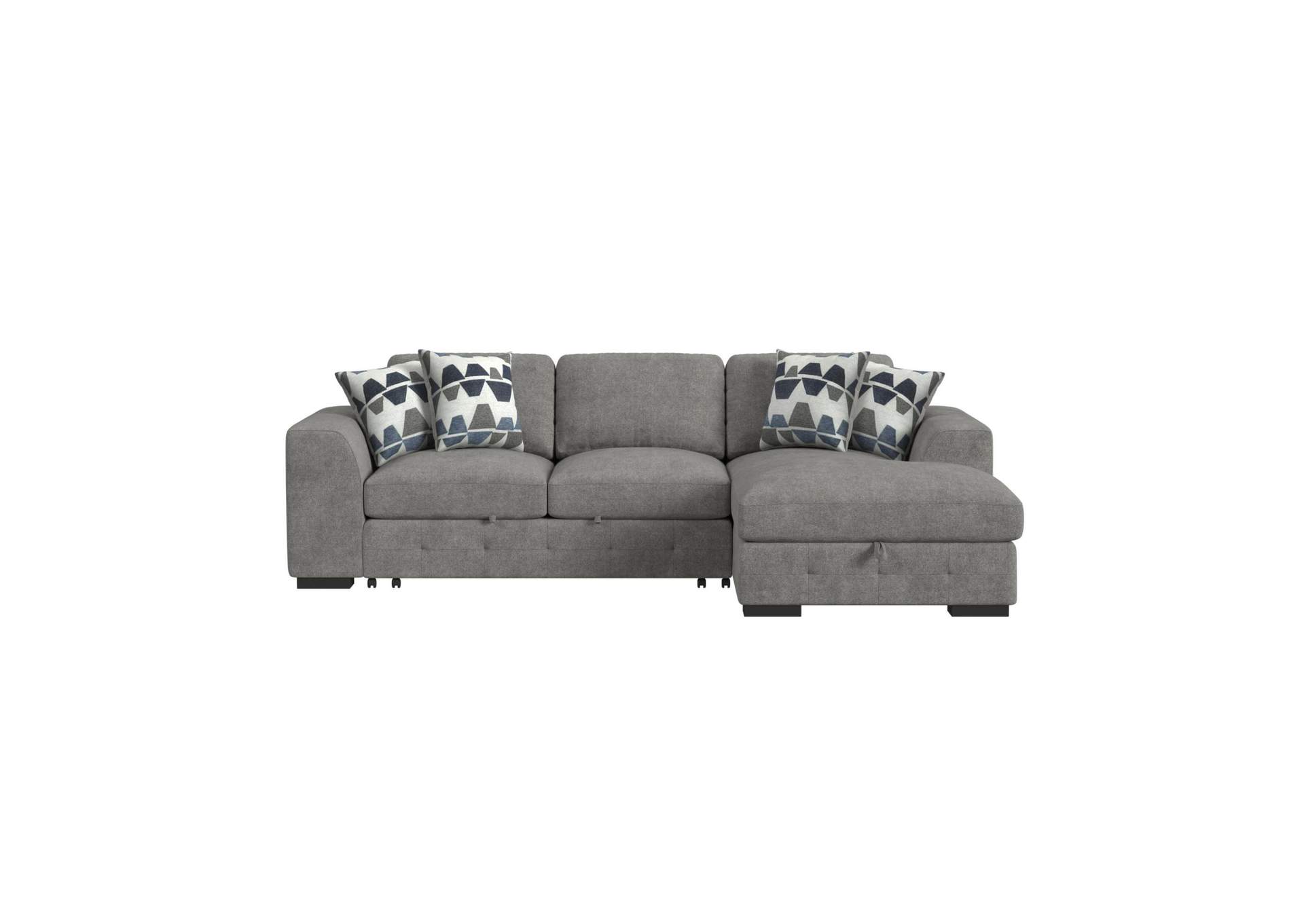Kirkland Left Hand Facing Loveseat With Pop Up Bed In Spark Grey With 2 Pillows 20 image 5