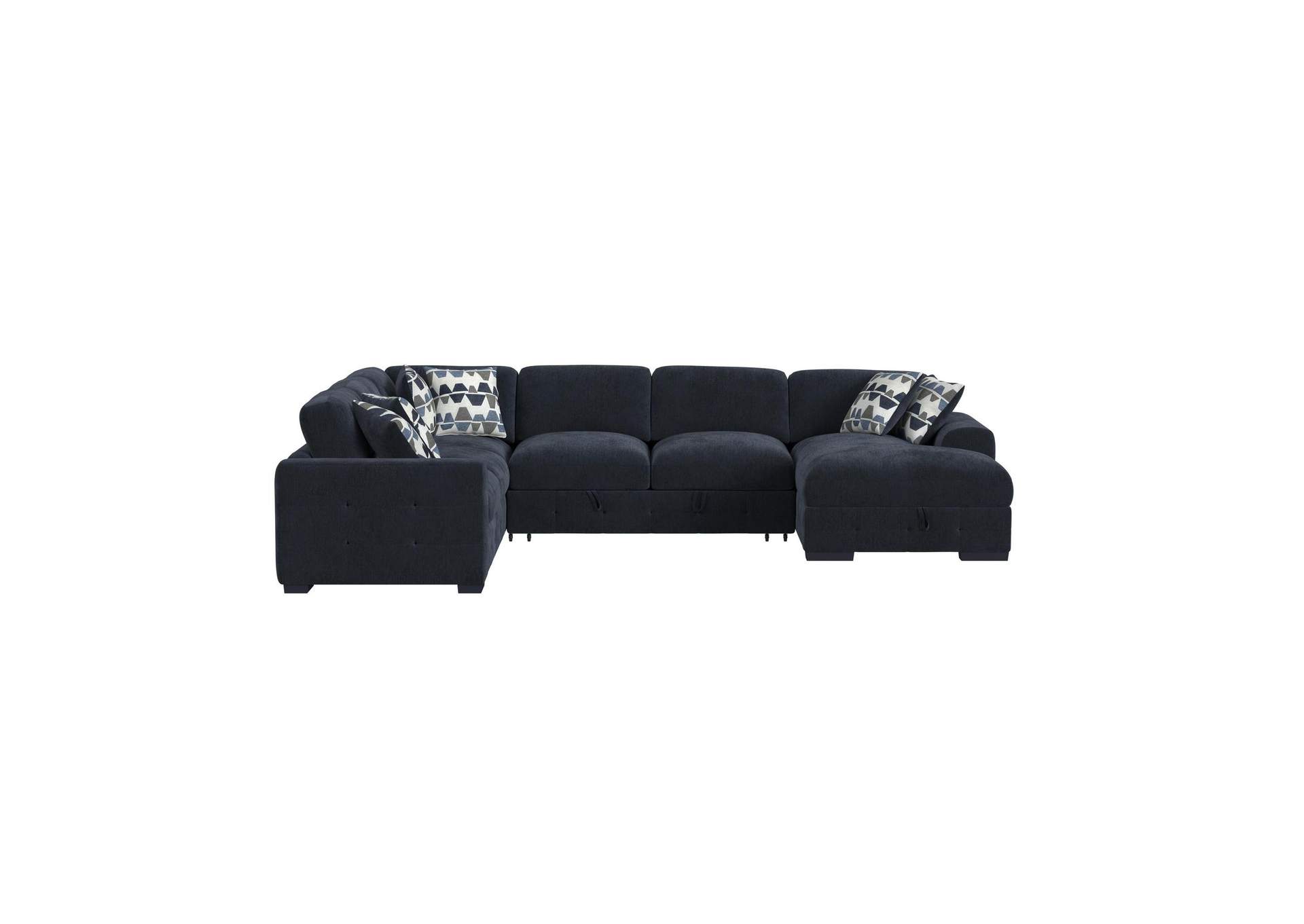Kirkland Left Hand Facing Sofa In Spark Navy With 4 Pillows 20 image 4