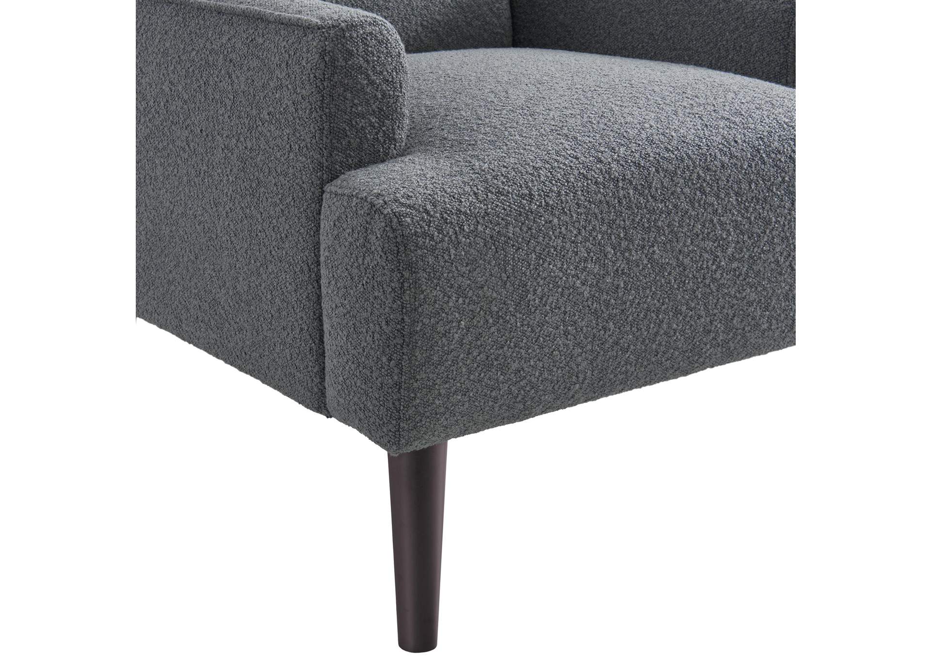 Kiwi Chair In 8077 Boucle Grey Espresso image 4