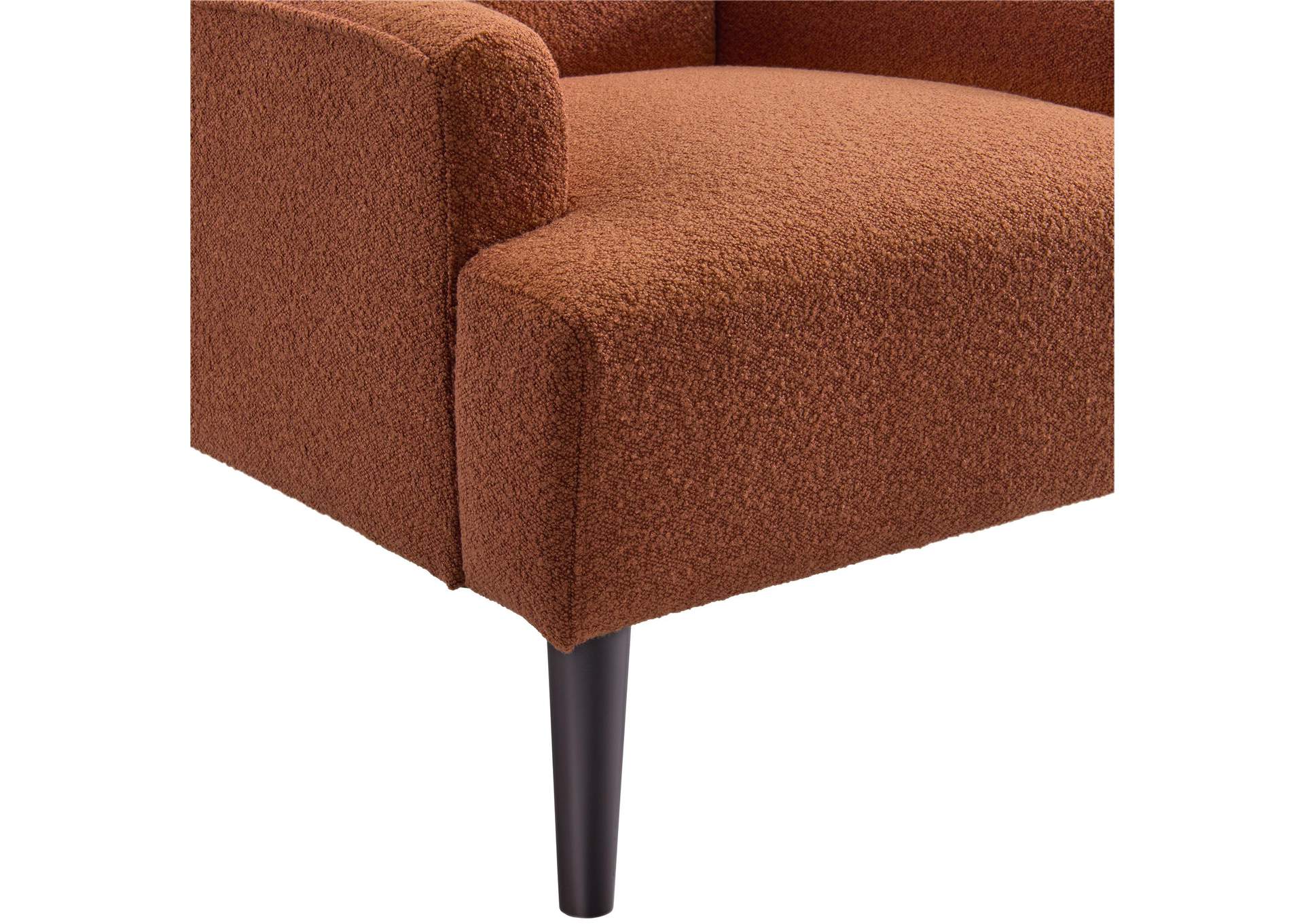 Kiwi Chair In 8077 Boucle Orange Espresso image 4
