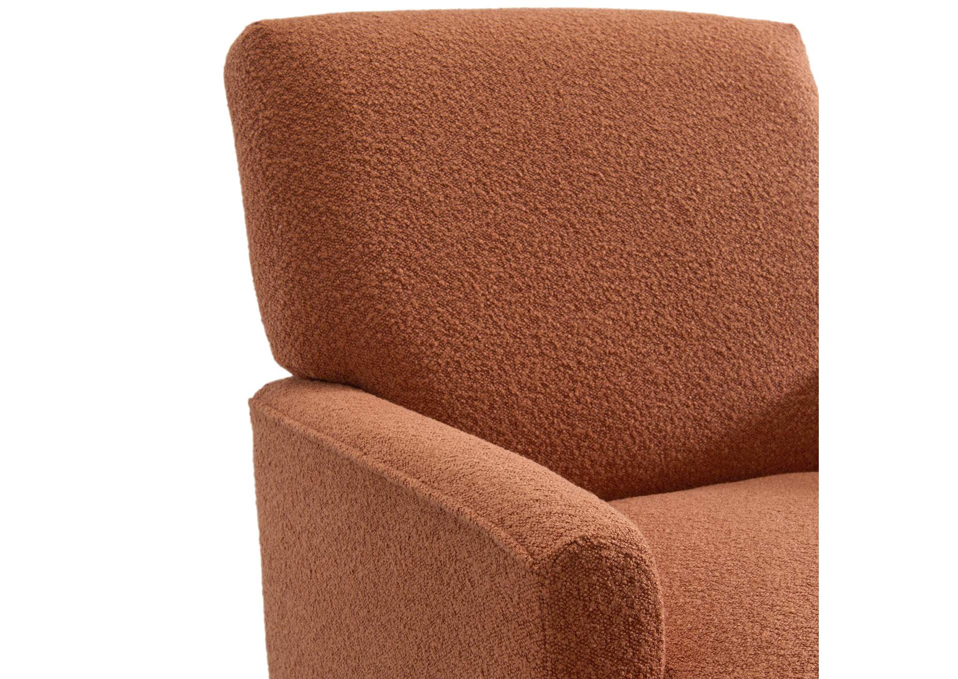 Kiwi Chair In 8077 Boucle Orange Espresso image 3