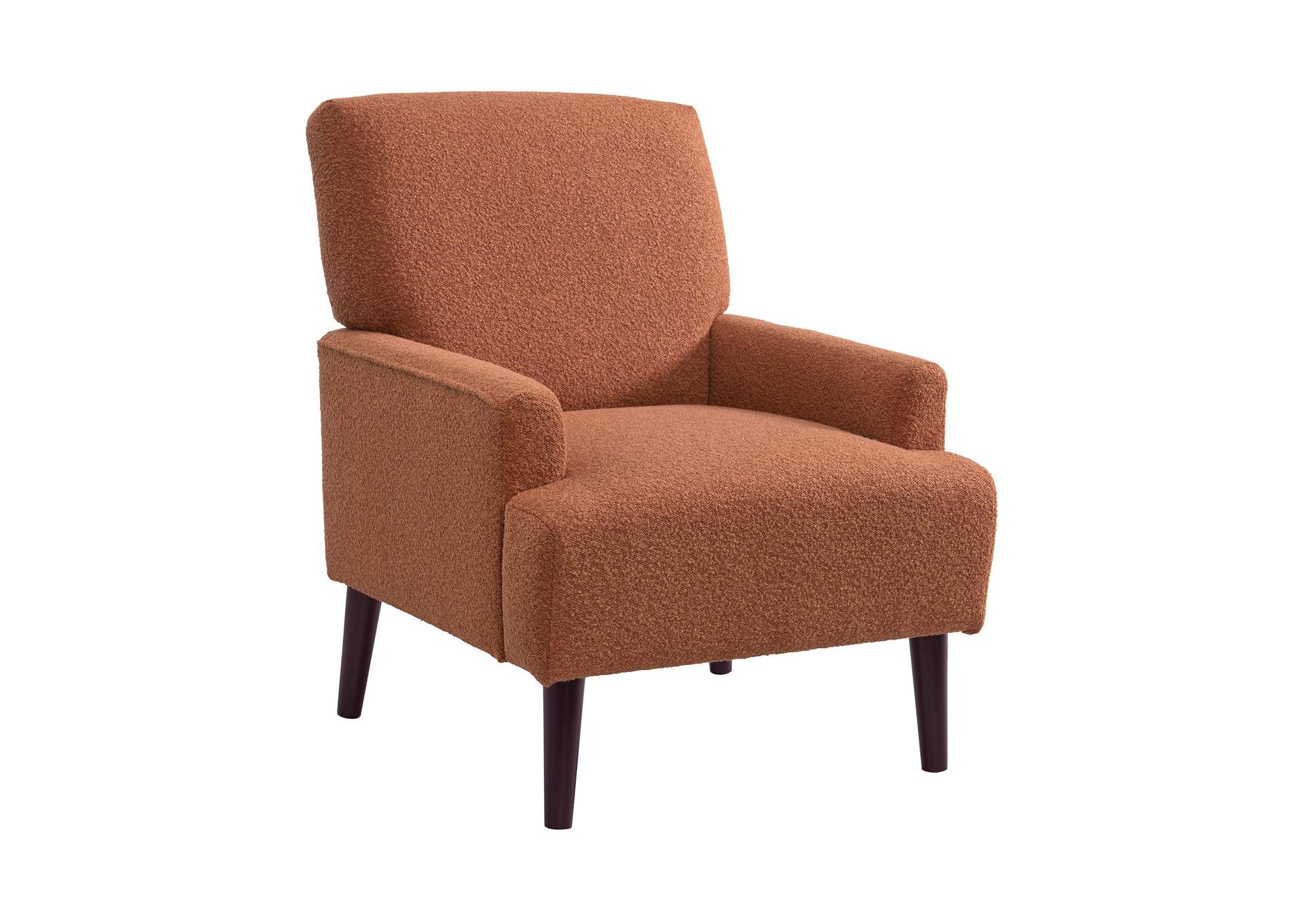 Kiwi Chair In 8077 Boucle Orange Espresso image 5