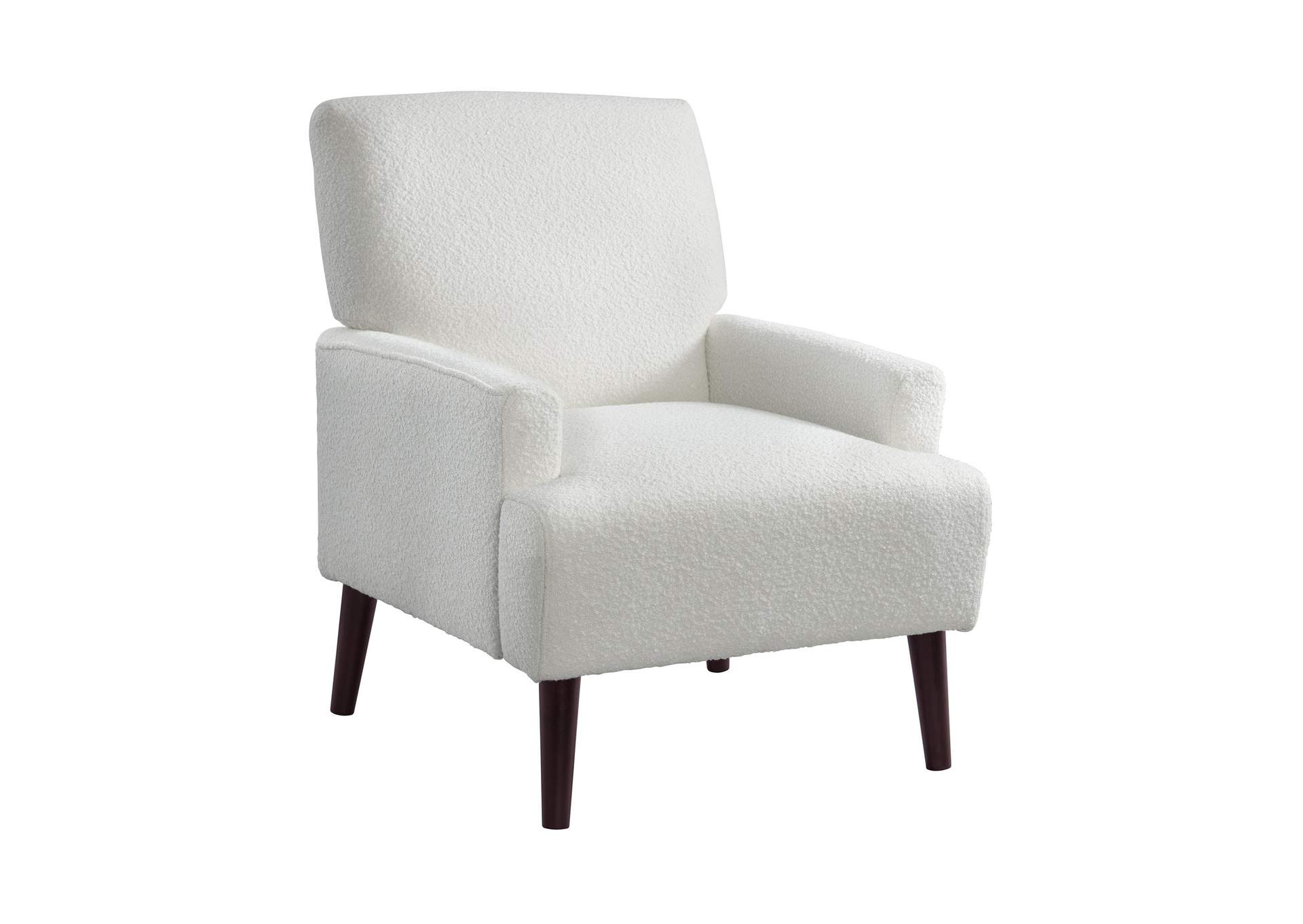 Kiwi Chair In 8077 Boucle White Espresso image 5